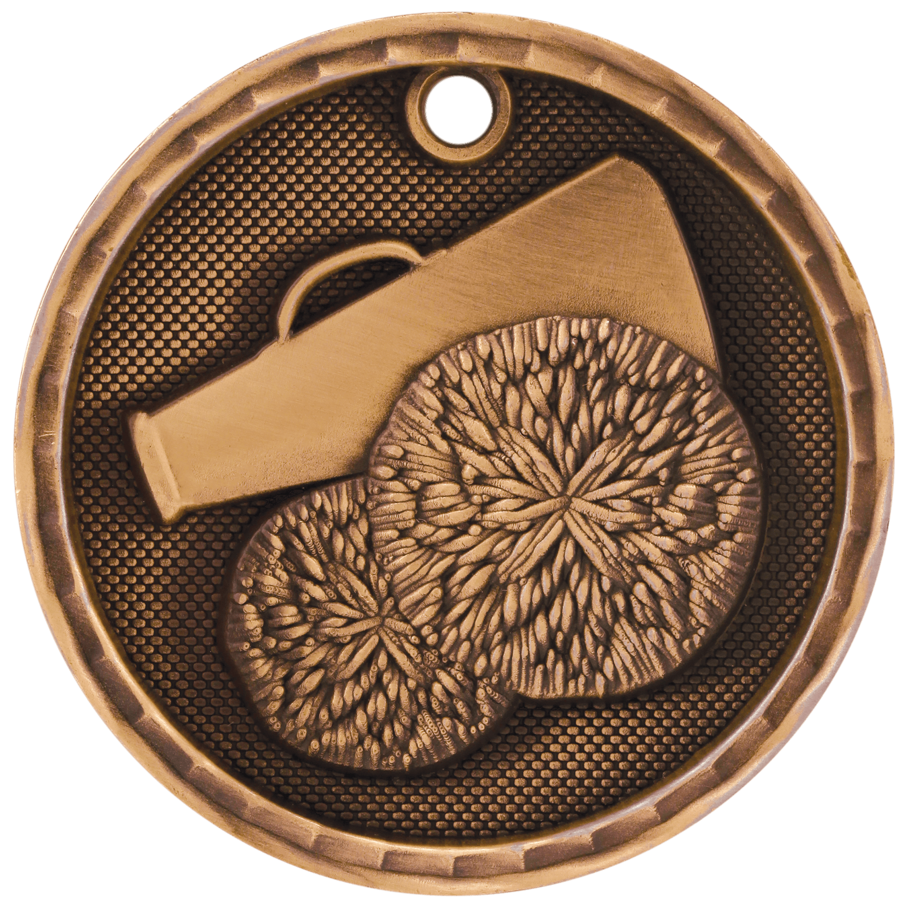 Cheer 3-D Medal-Bronze