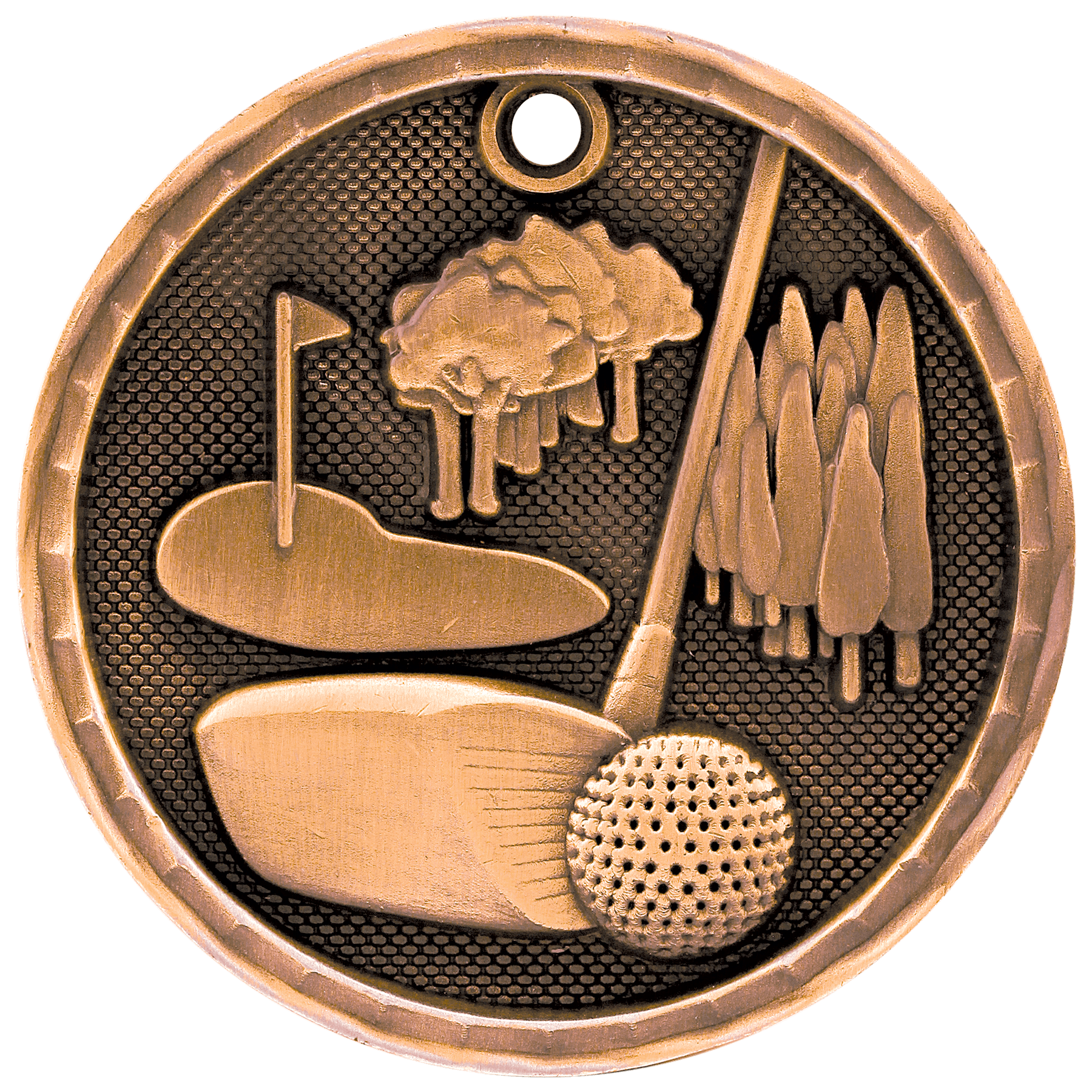 Golf 3-D Medal-Bronze