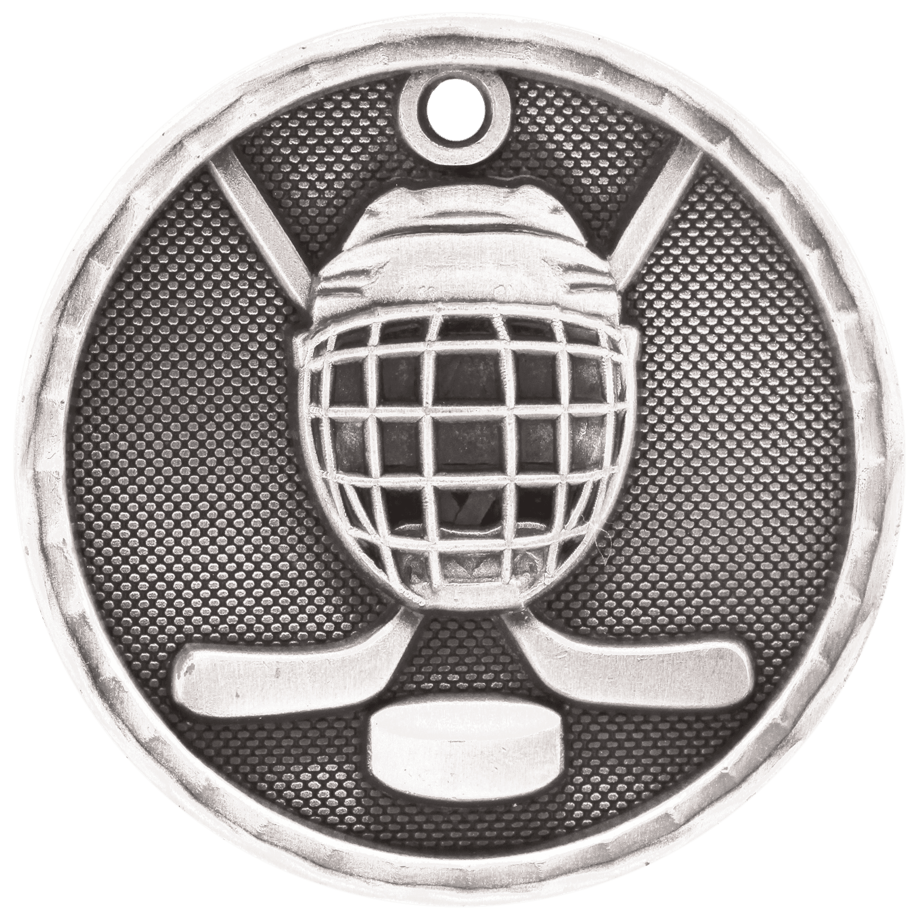 Hockey 3-D Medal-Silver