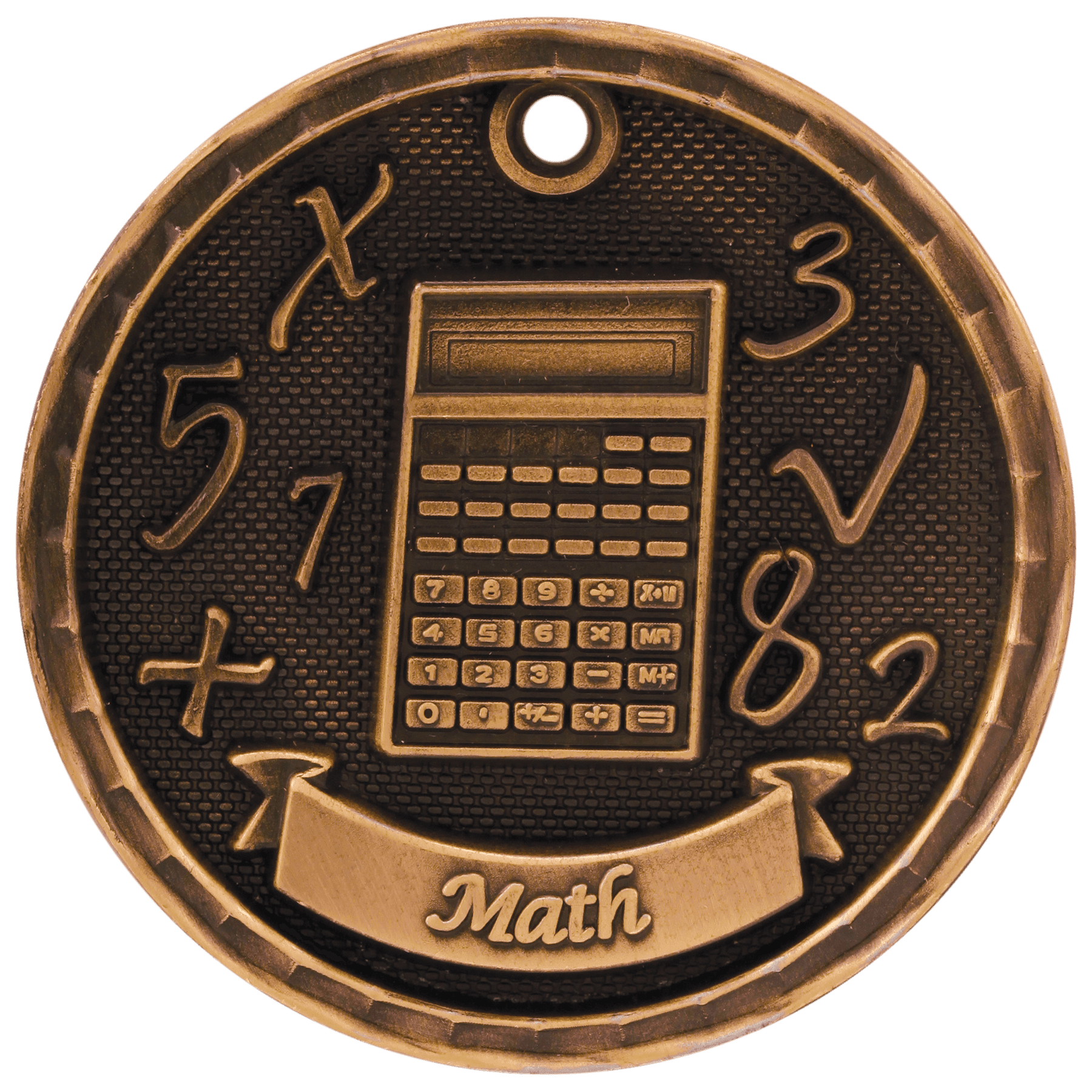 Math 3-D Medal-Bronze