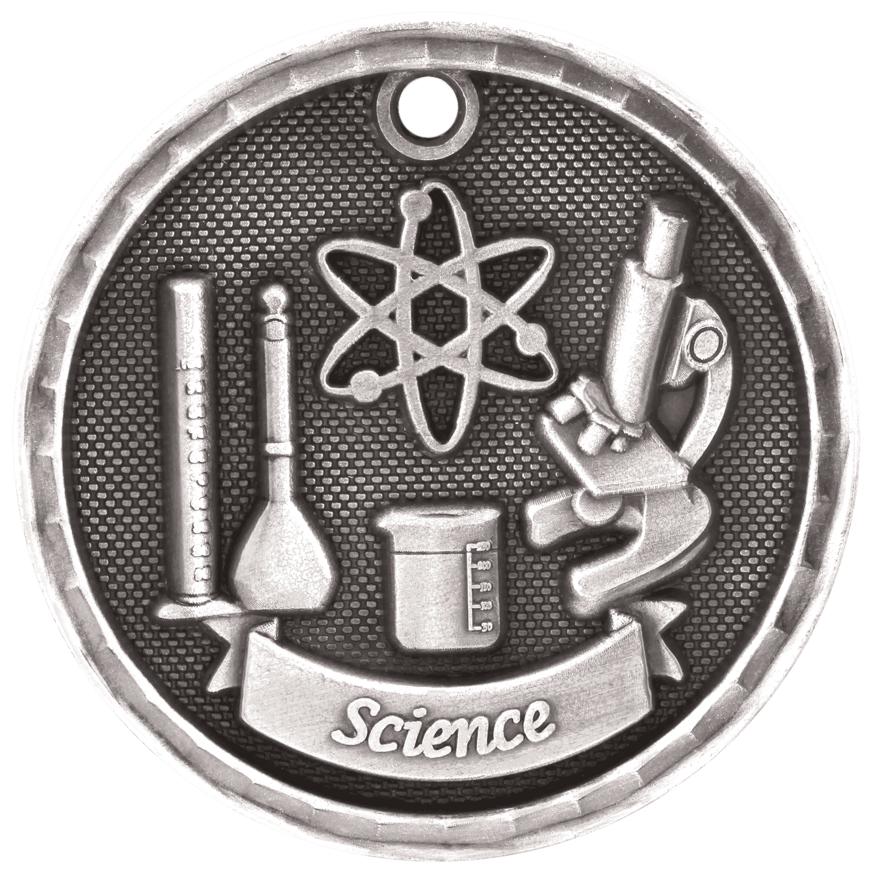 Science 3-D Medal-Silver