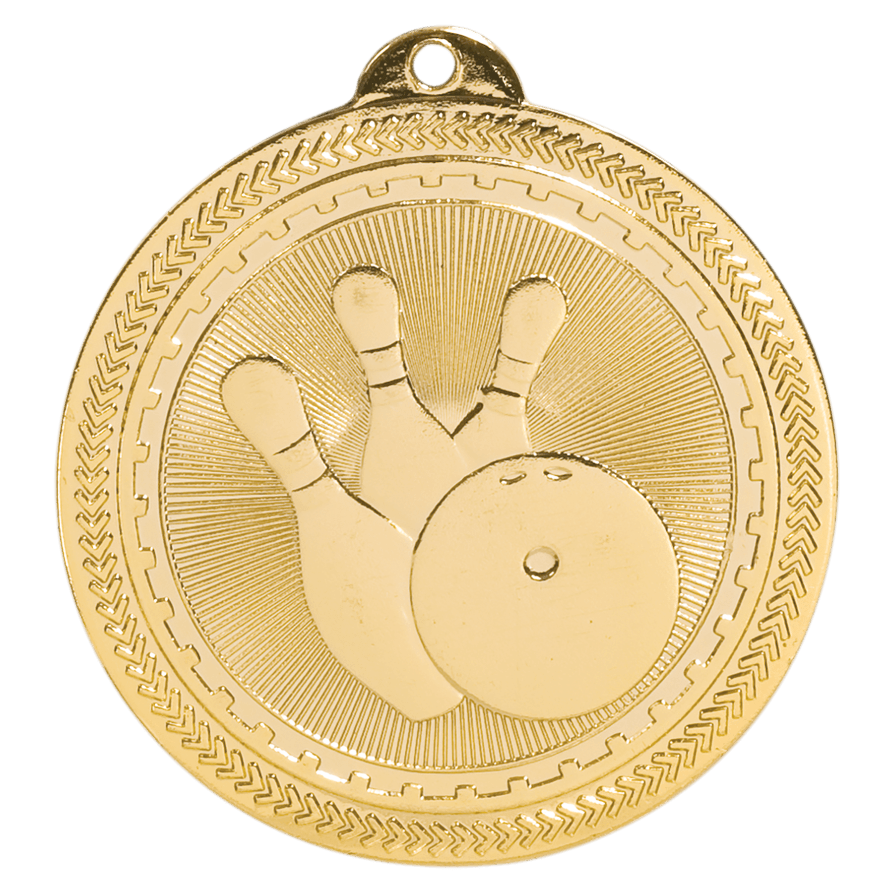 Bowling BriteLazer Medal-Gold