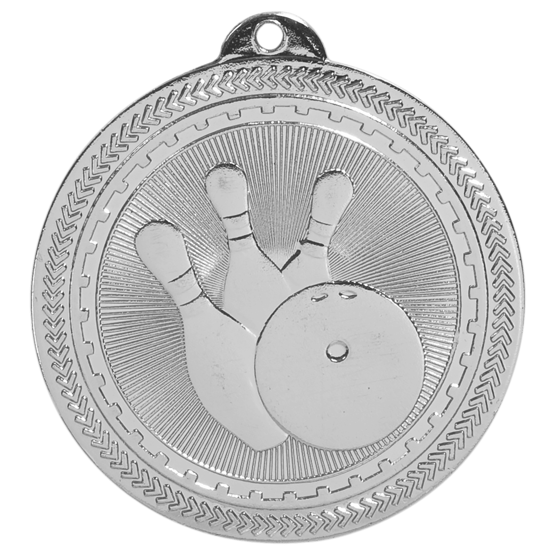 Bowling BriteLazer Medal-Silver