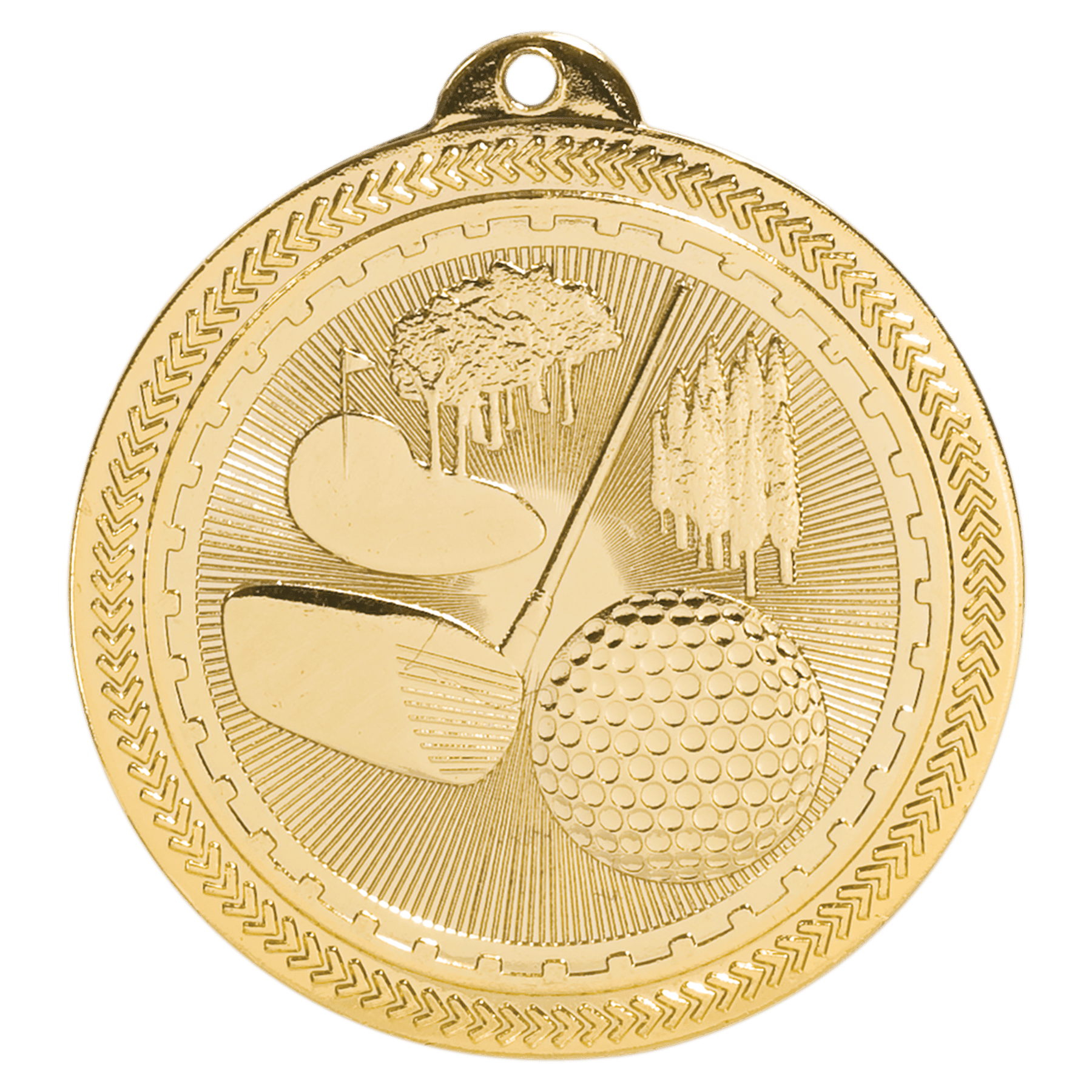 Golf BriteLazer Medal-Gold