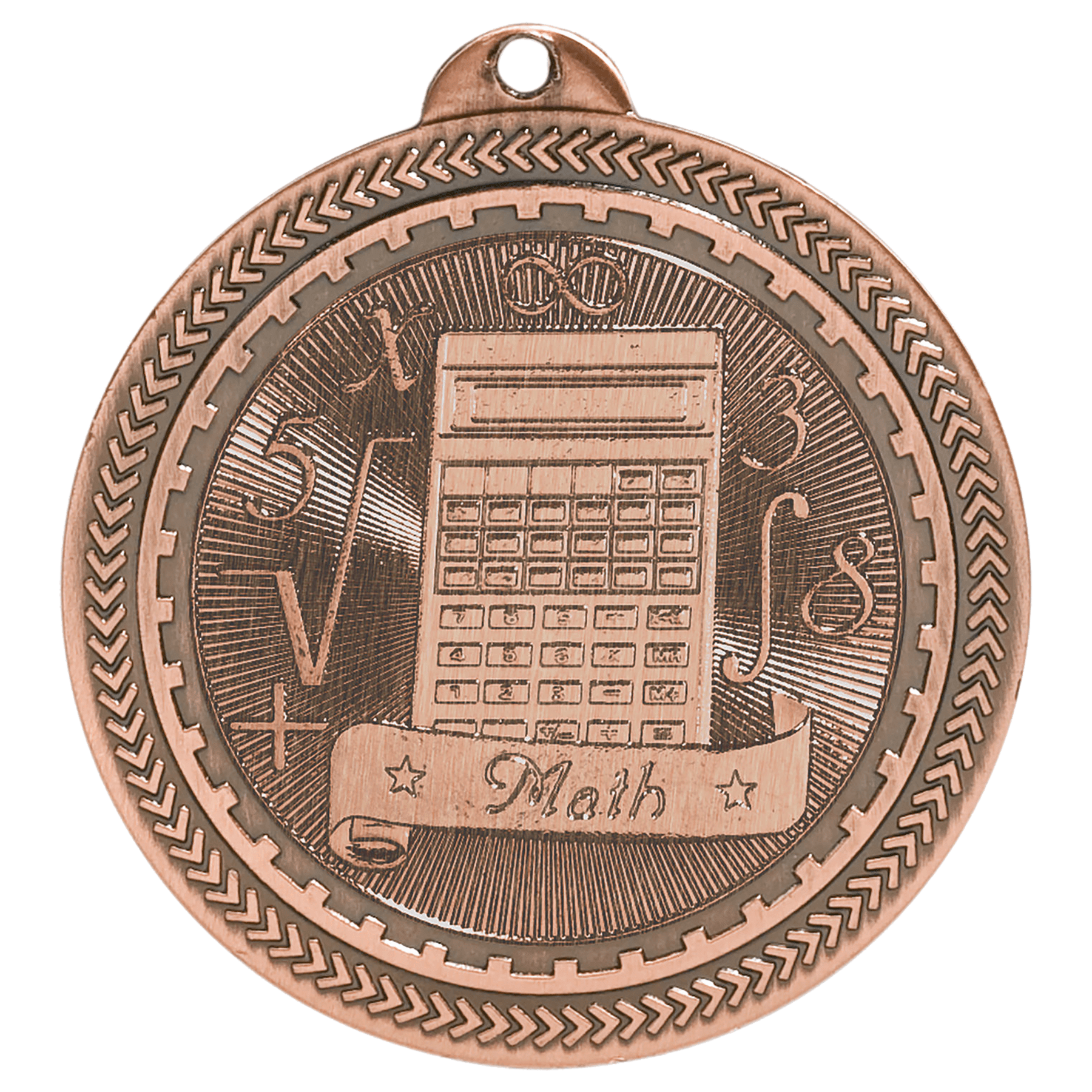 Math BriteLazer Medal-Bronze