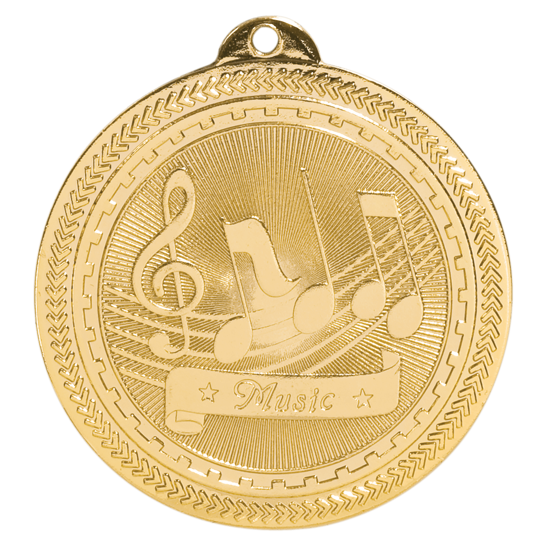 Music BriteLazer Medal-Gold