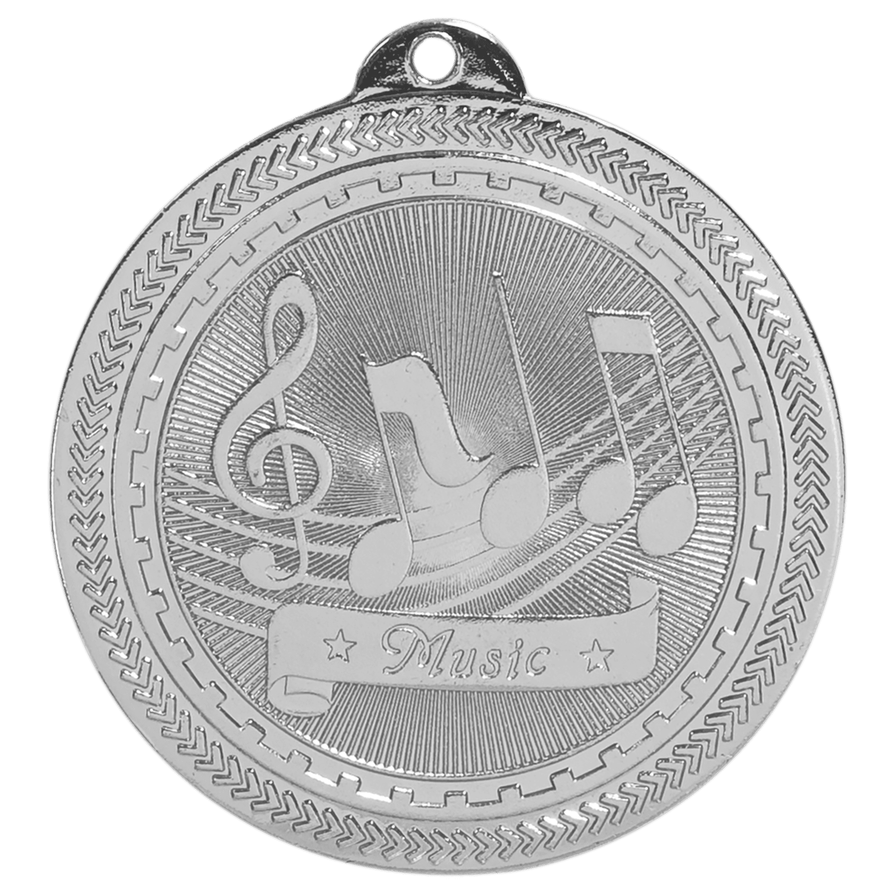 Music BriteLazer Medal-Silver