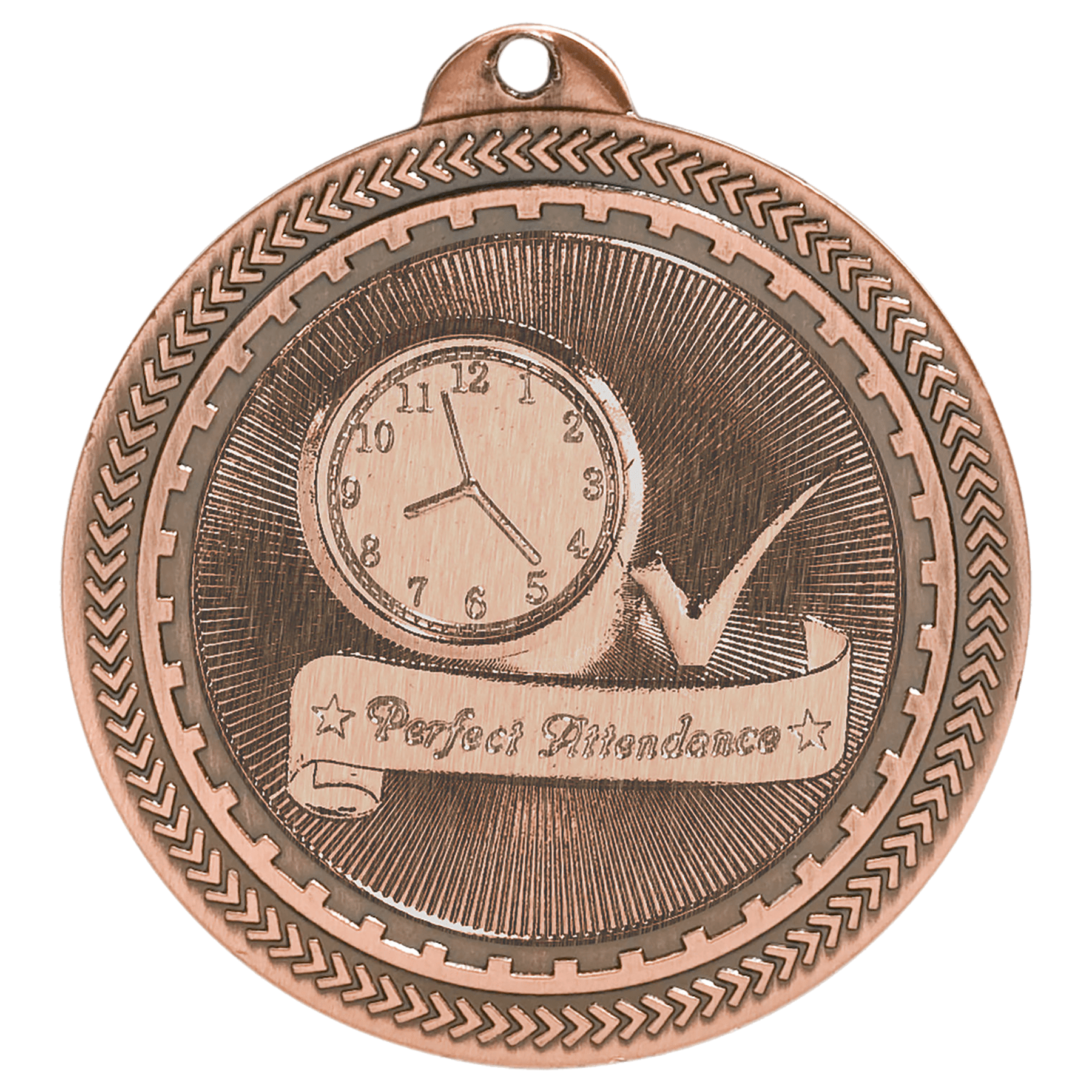 Perfect Attendance BriteLazer Medal-Bronze