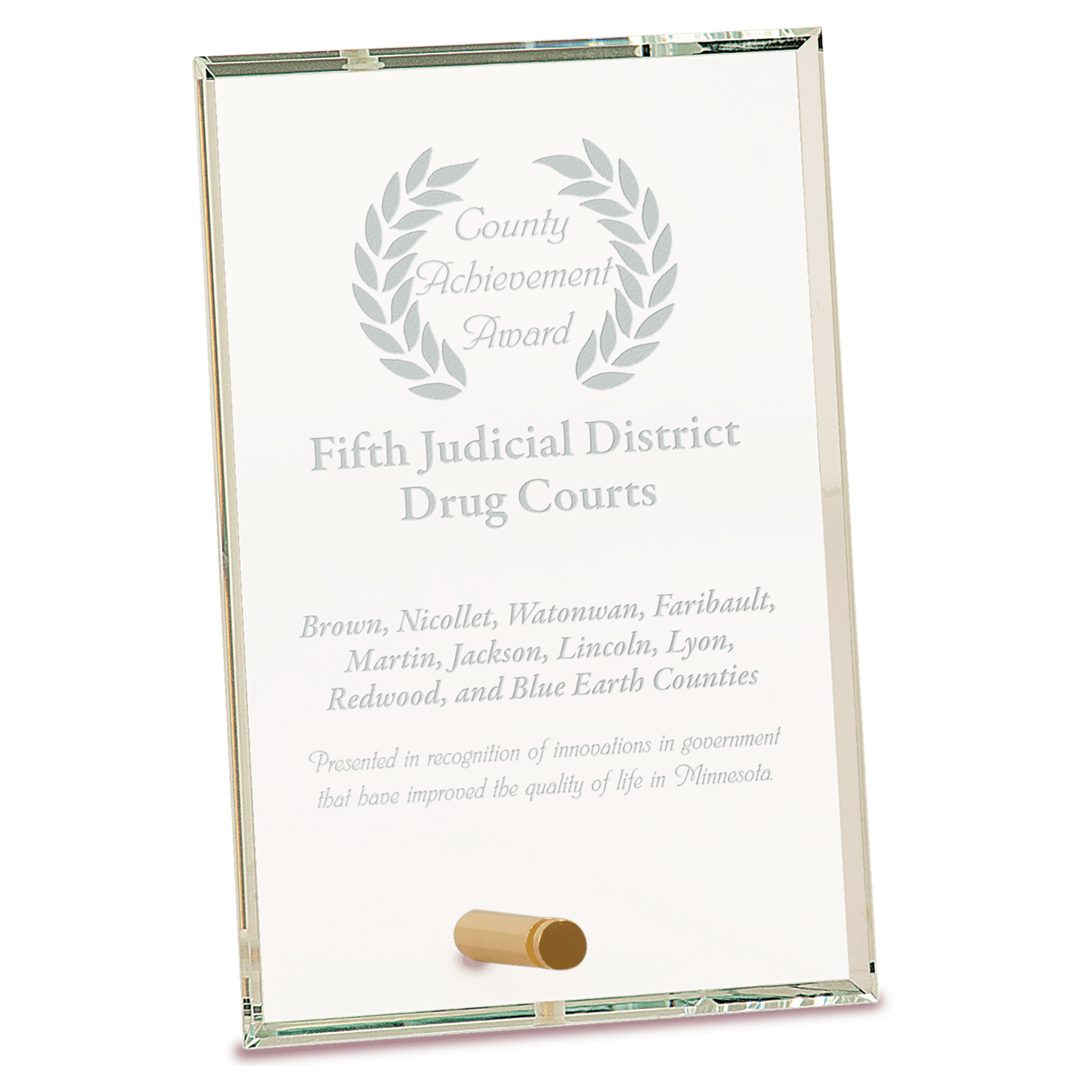 Small Clear Rectangle CrystalEdge Glass