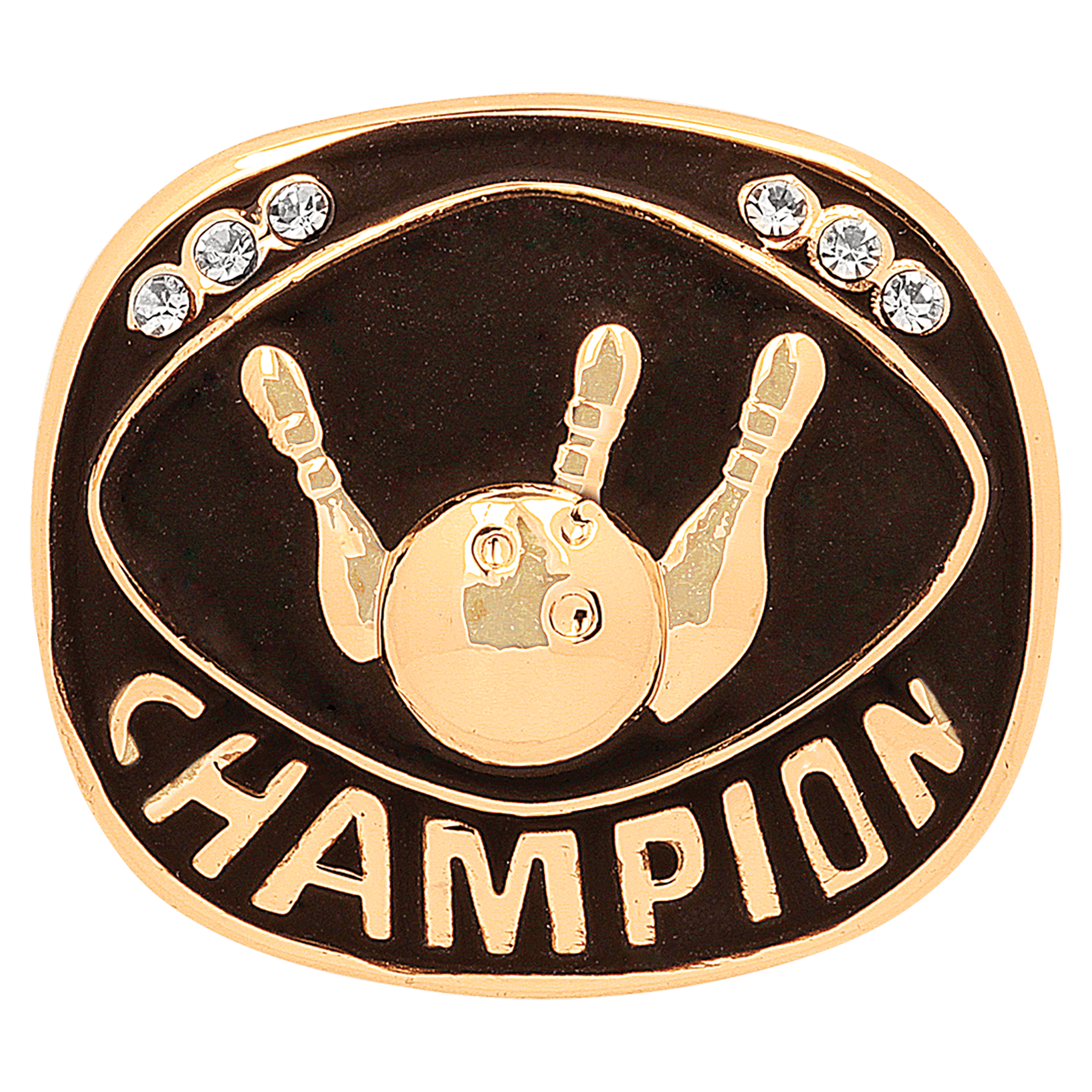 Bowling Champion Ring Insert (Price includes ring ordered by size)