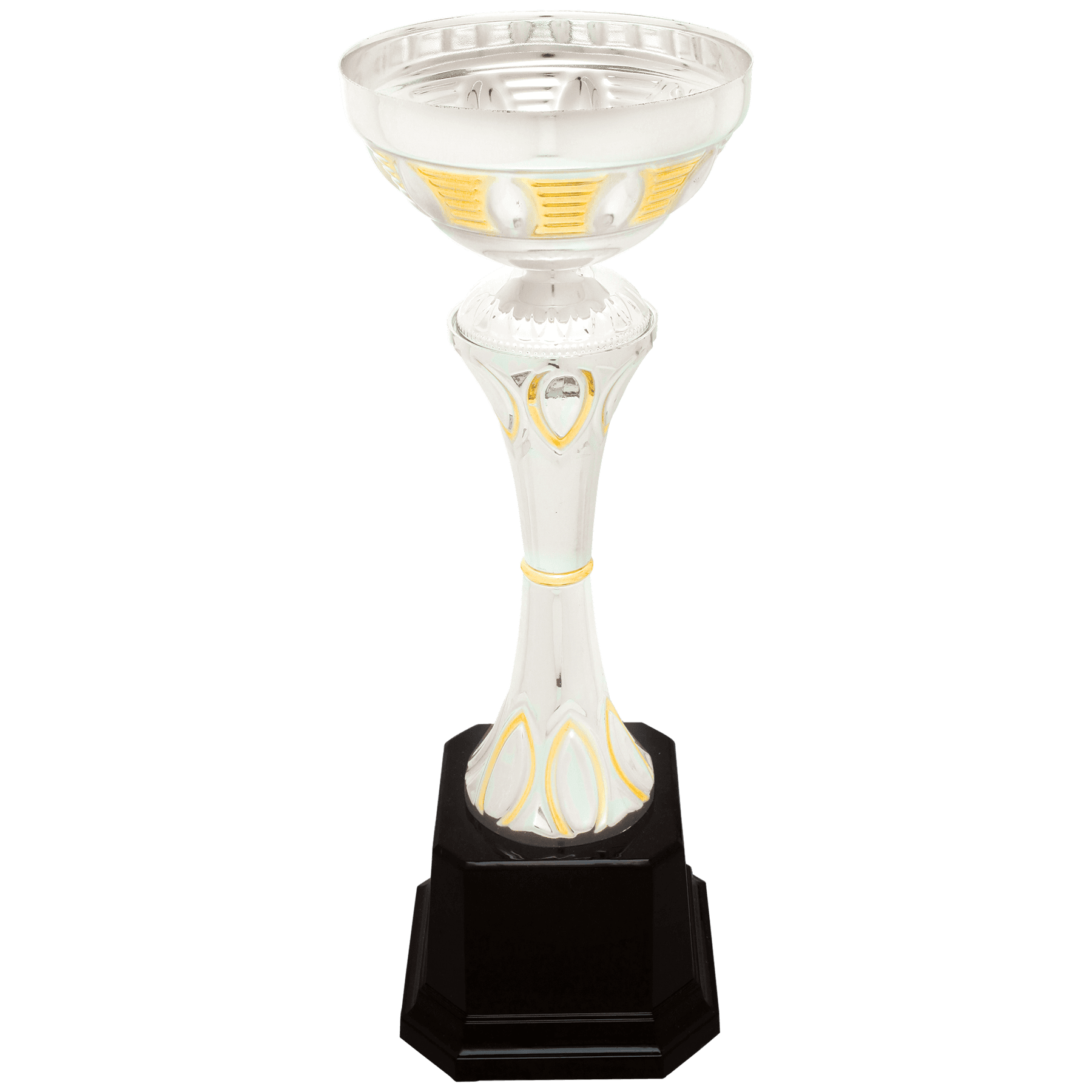 Silver/Gold Metal Cup-10 3/4"