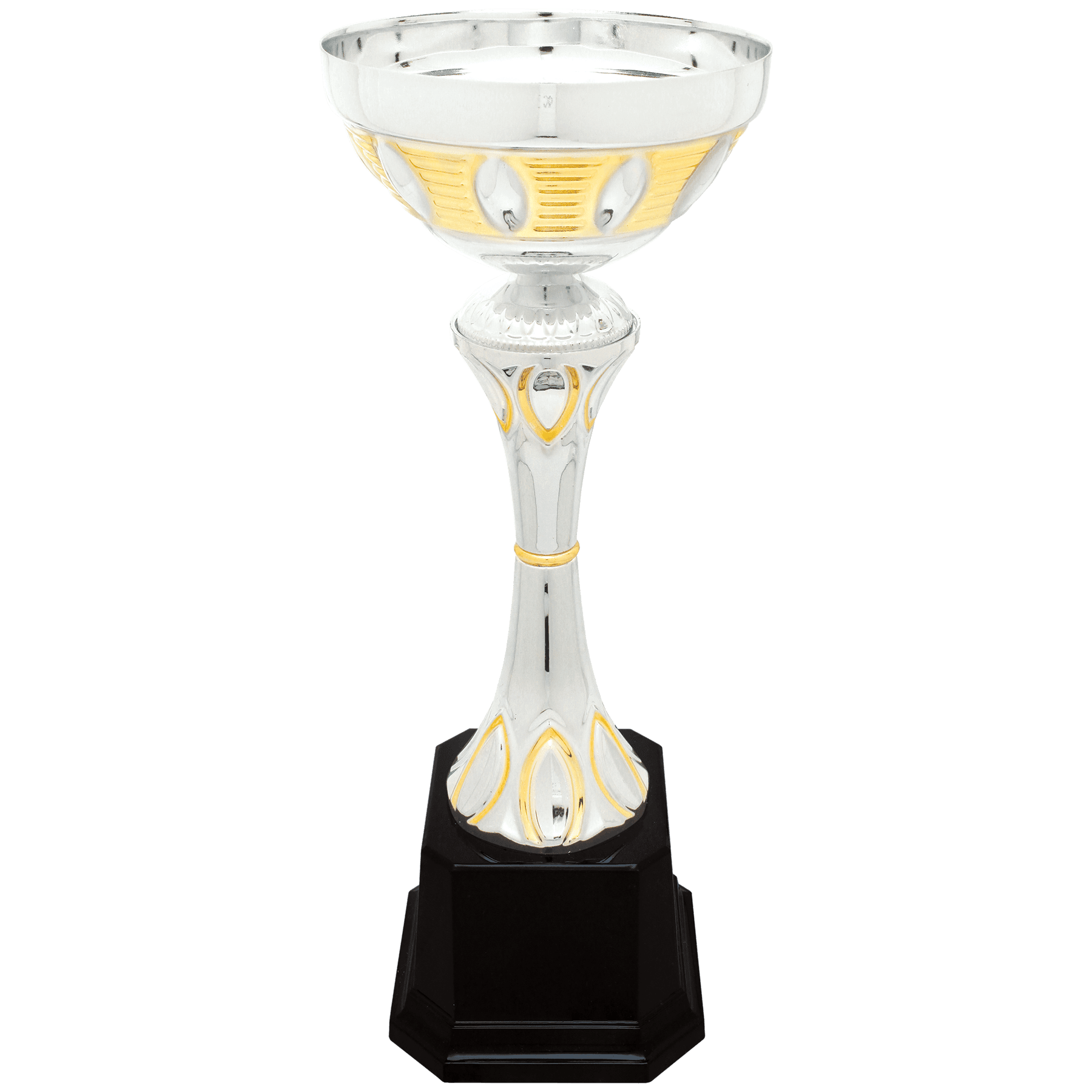 Silver/Gold Metal Cup-12"