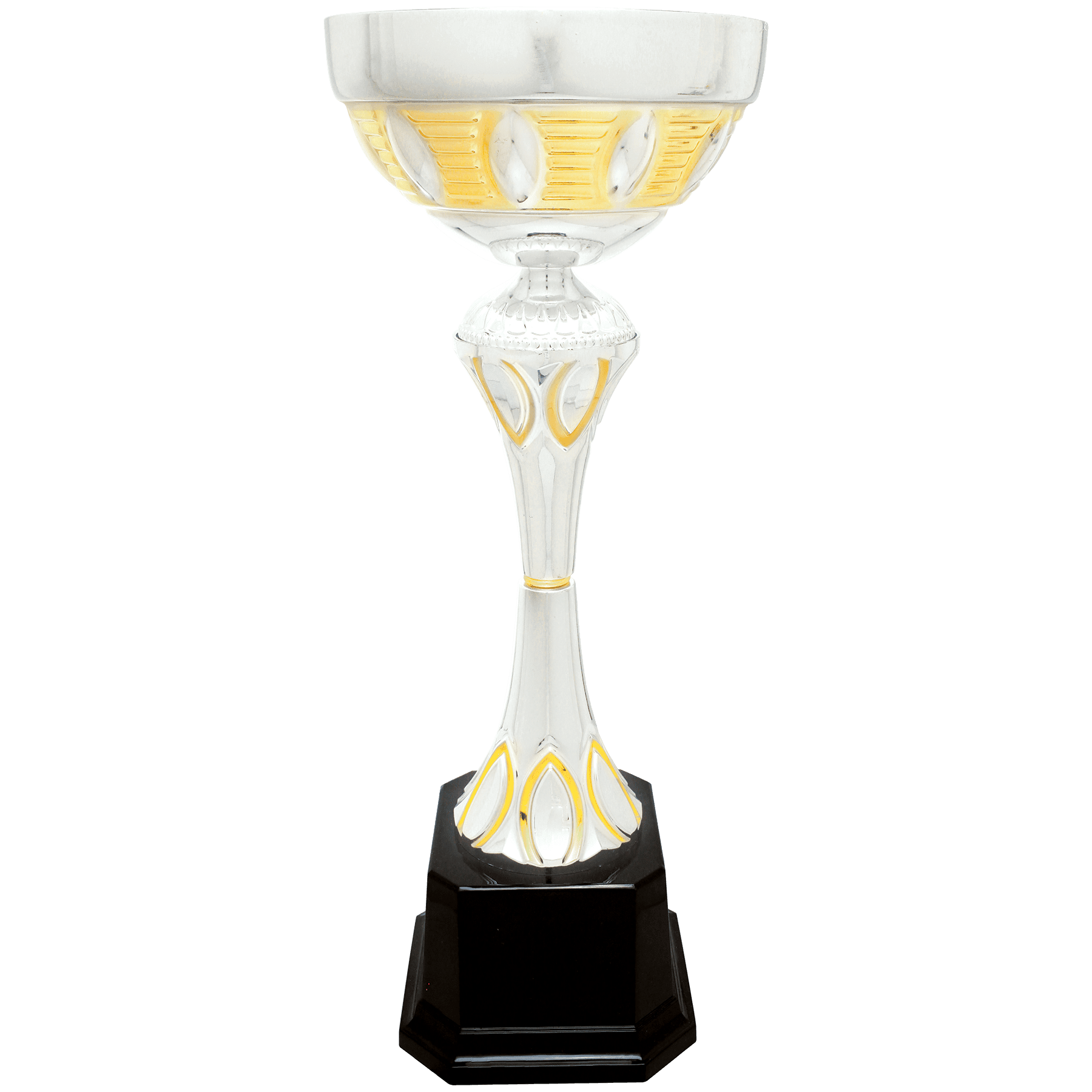Silver/Gold Metal Cup-16 1/2"