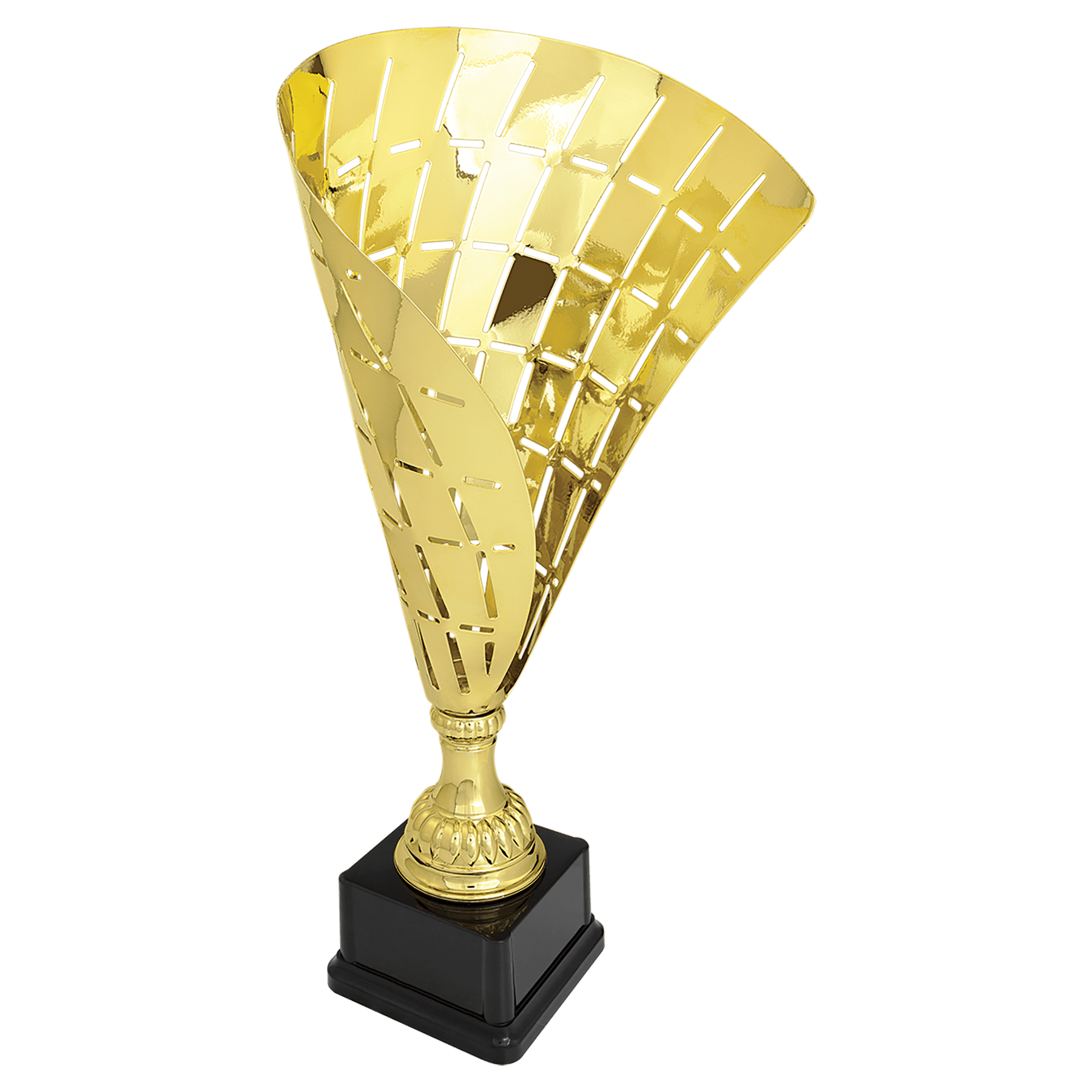 Gold Metal Flag Cup-15 1/2"