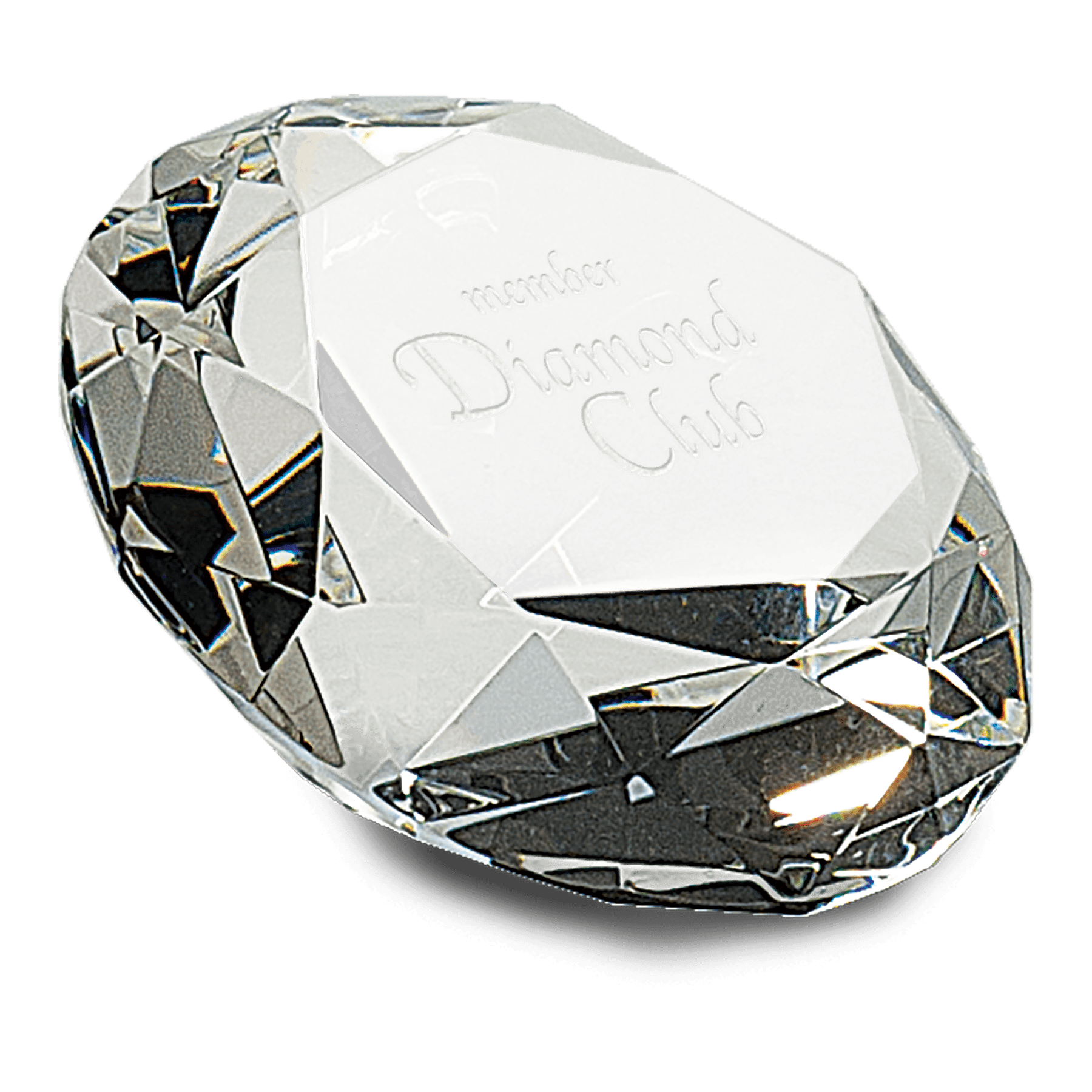 Clear Crystal 4" Diameter Diamond