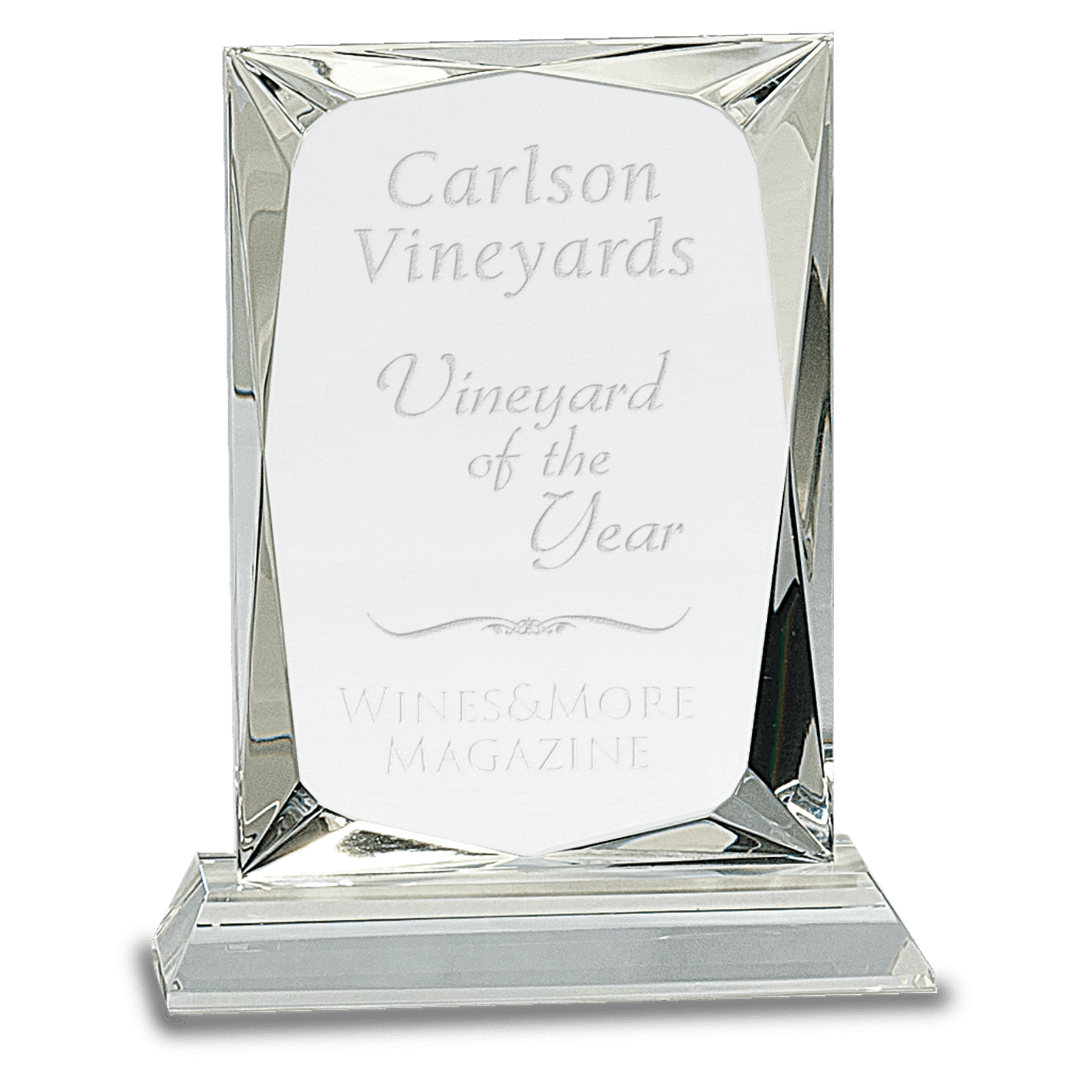 Small Crystal Rectangle on Clear Base