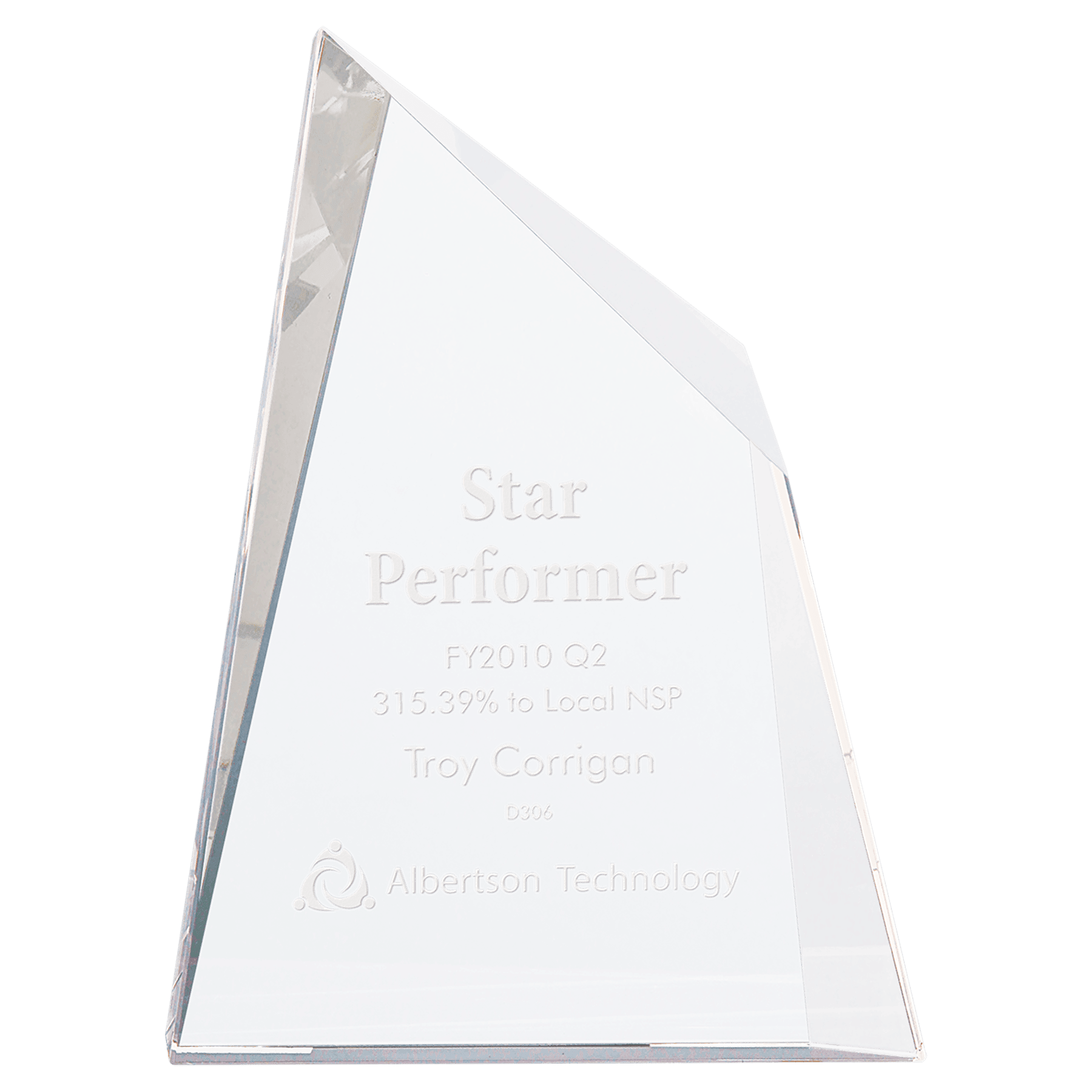 Medium Crystal Facet Wedge