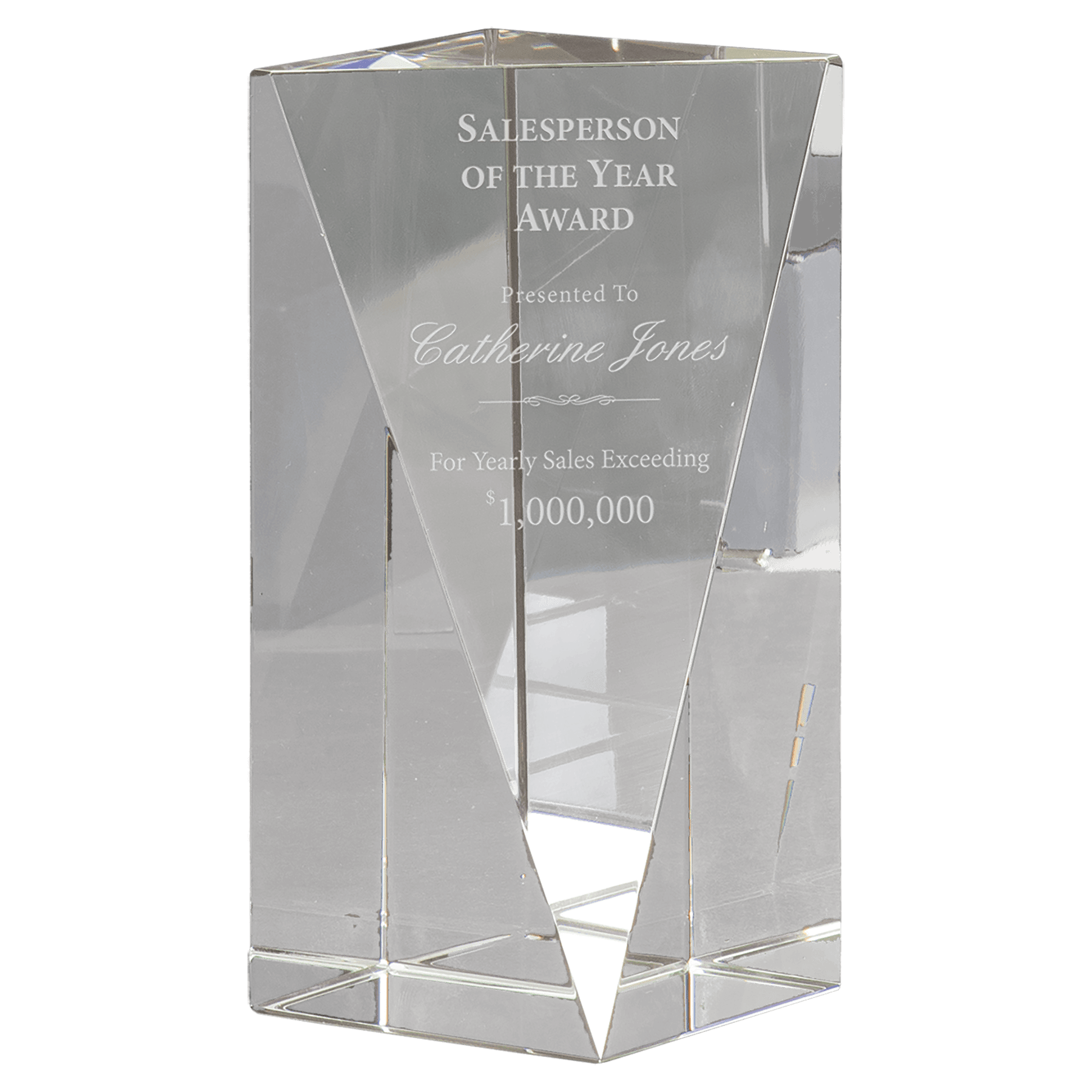 Medium Crystal Triangle Front Pillar