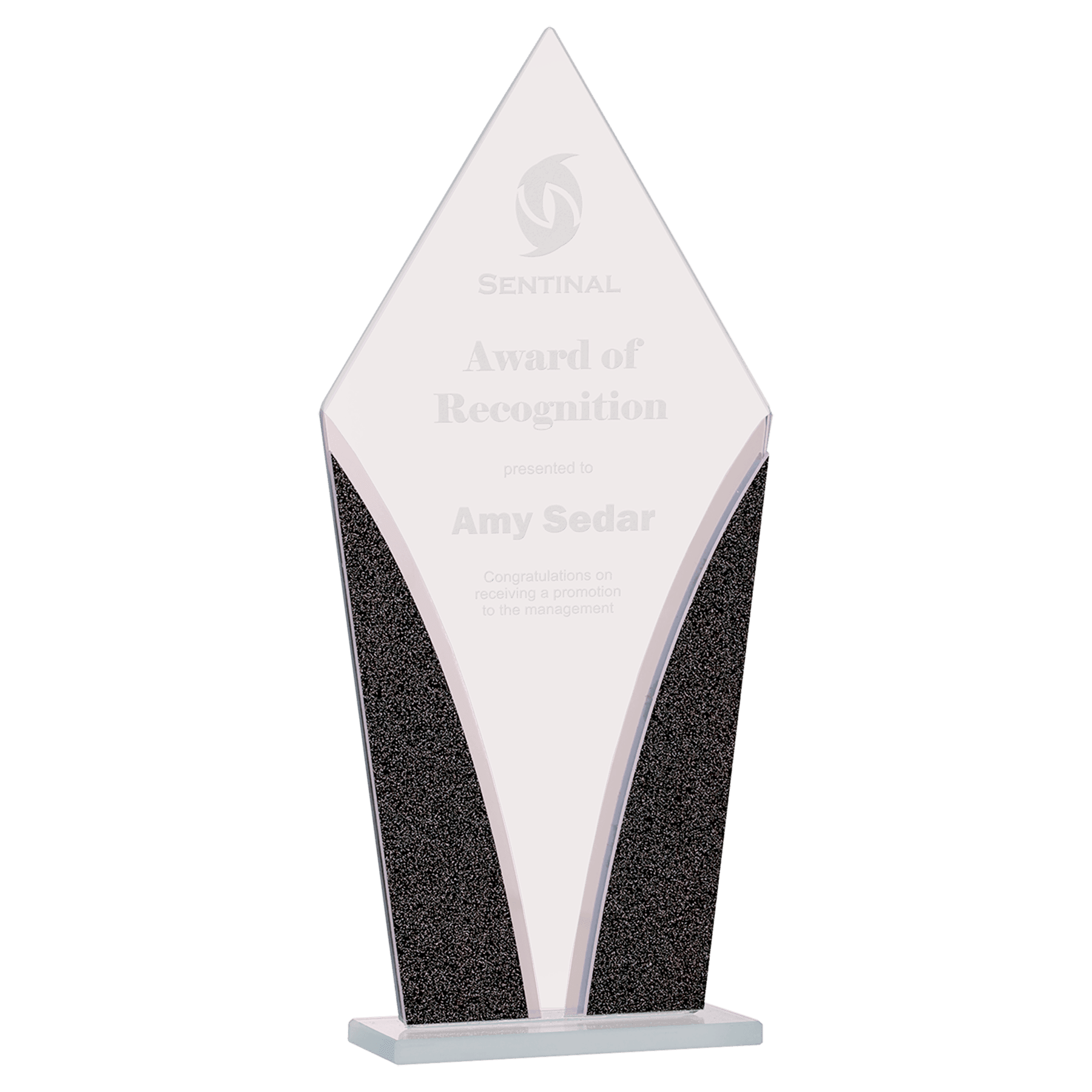 Large Diamond Designer Glass Award