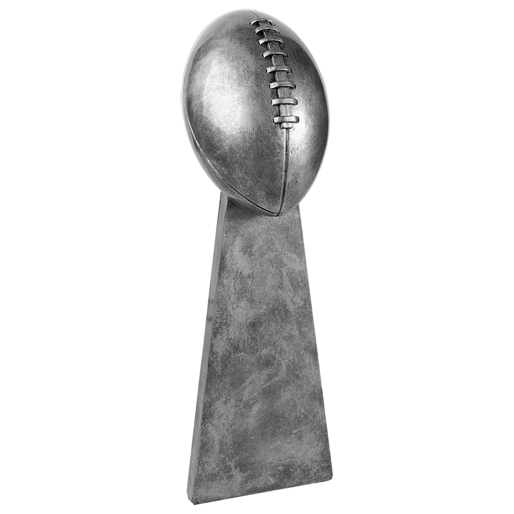Antique Silver Football Resin-15"