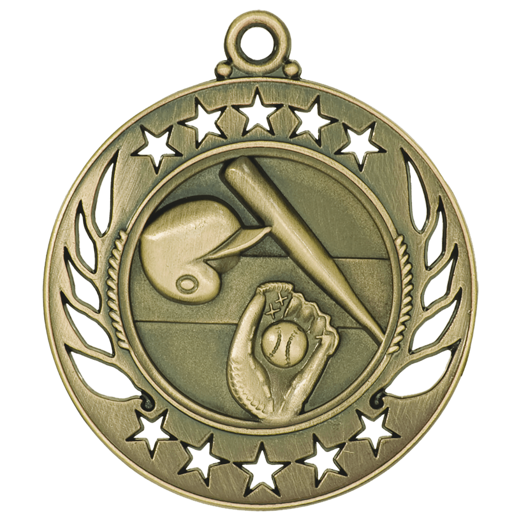 Baseball/Softball Galaxy Medal-Gold