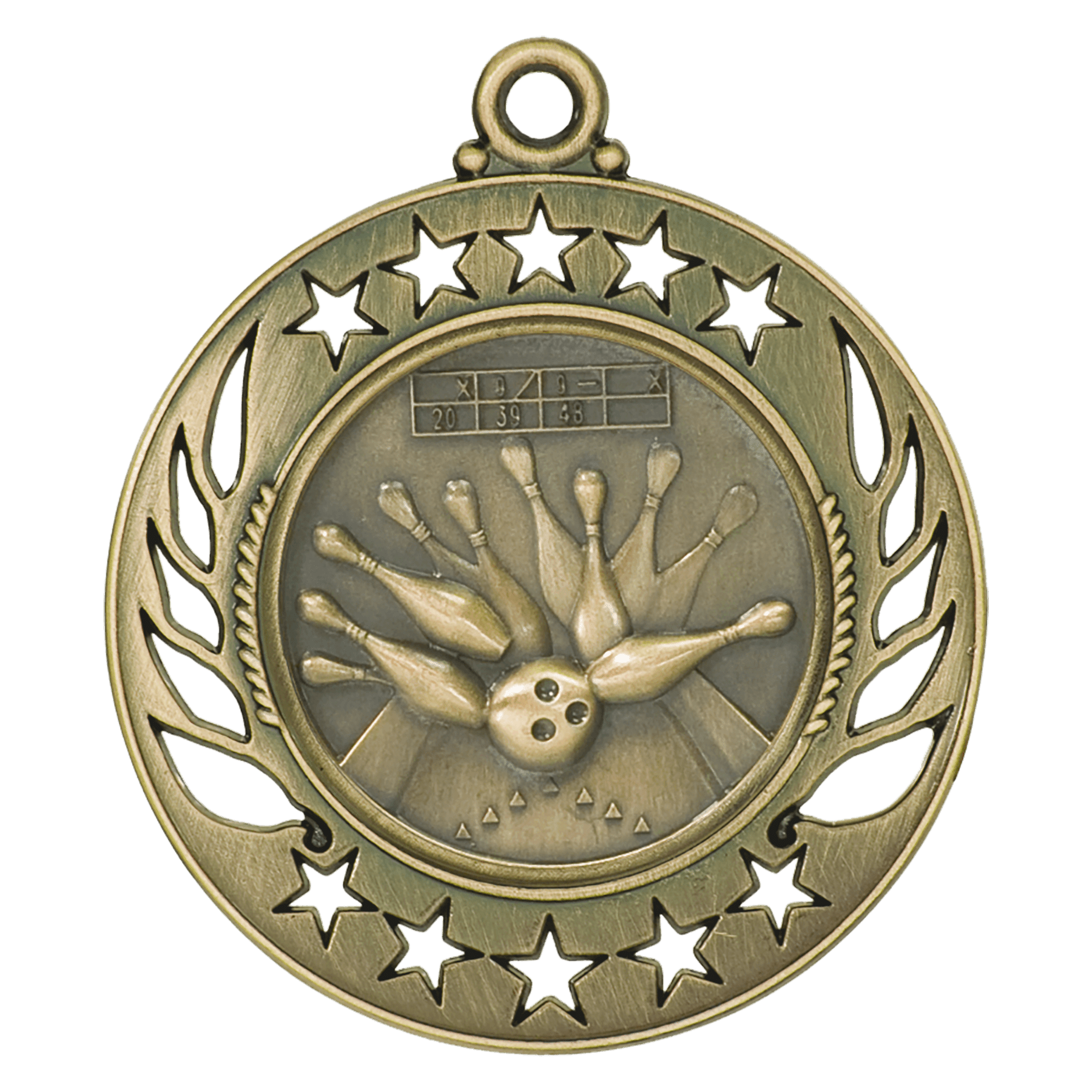 Bowling Galaxy Medal-Gold