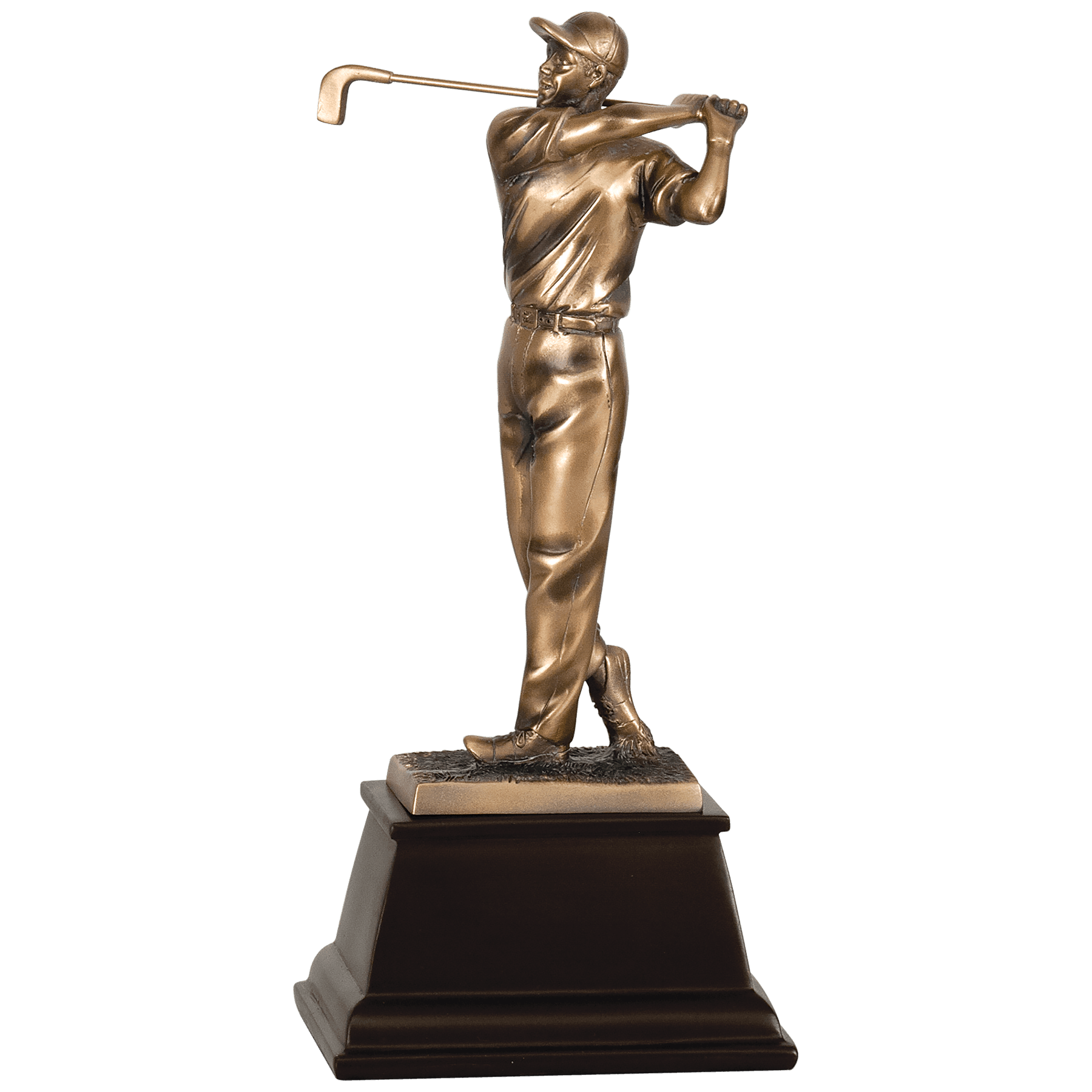 Male Bronze Golf Resin-9 3/4"
