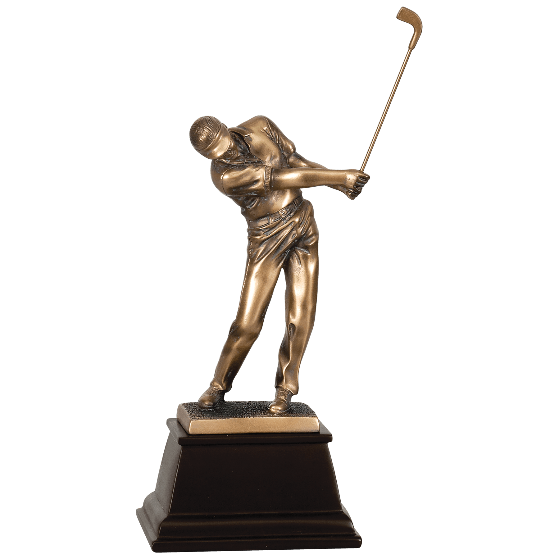 Male Bronze Golf Resin-8 3/4"