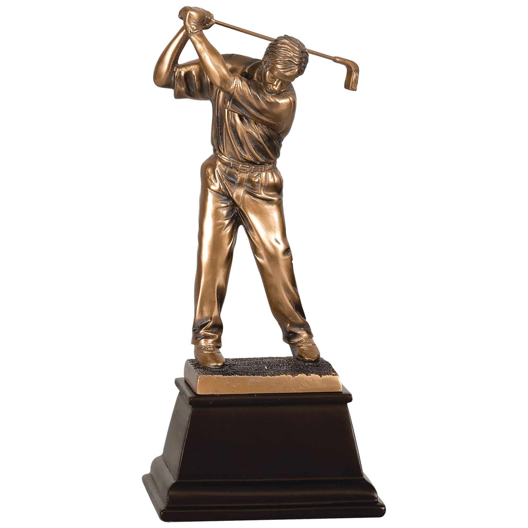 Male Bronze Golf Resin-9 1/2"