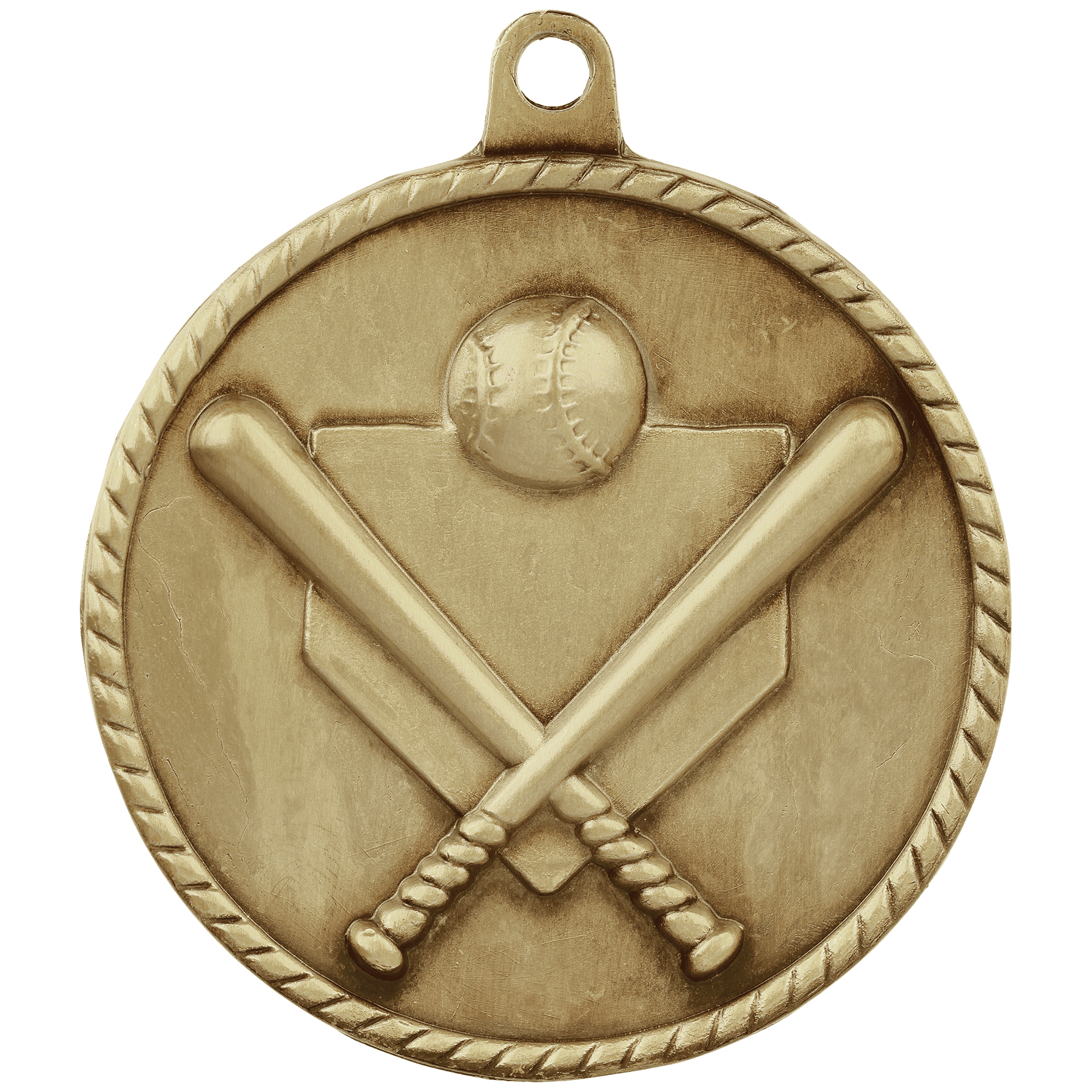 Baseball/Softball High Relief Medal-Gold