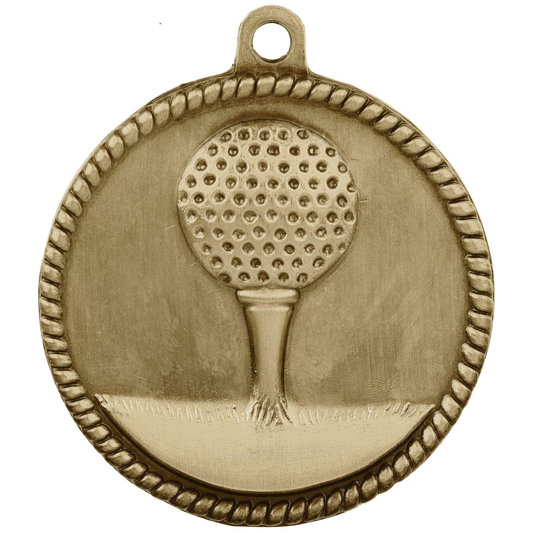Golf High Relief Medal-Gold