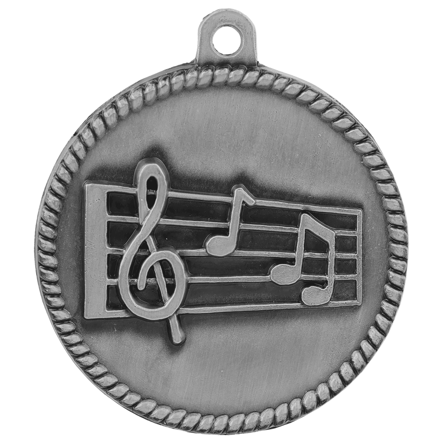 Music High Relief Medal-Silver