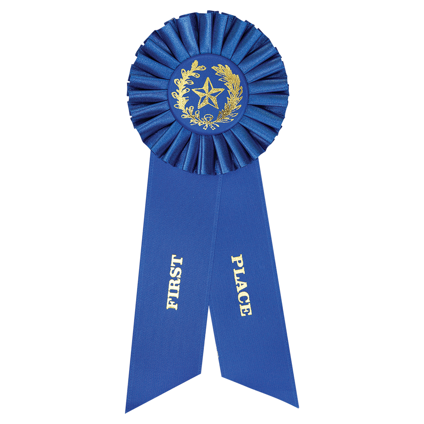 Blue 1st Place Rosette Ribbon
