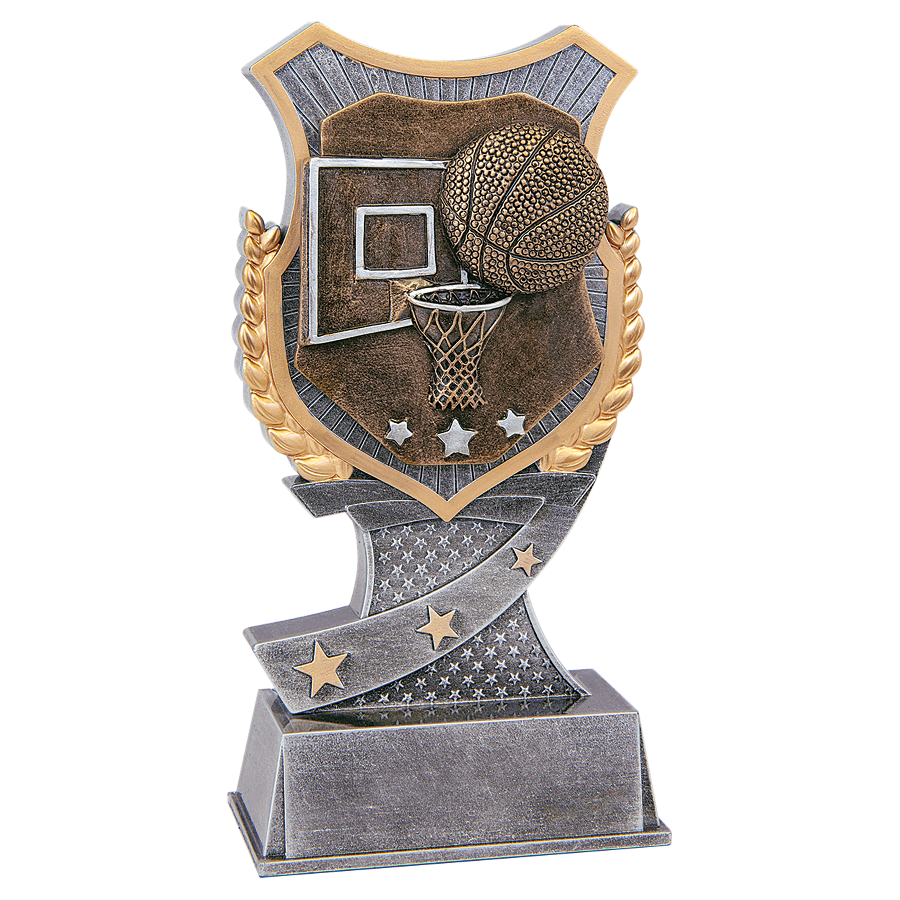 Basketball Shield Award-6"