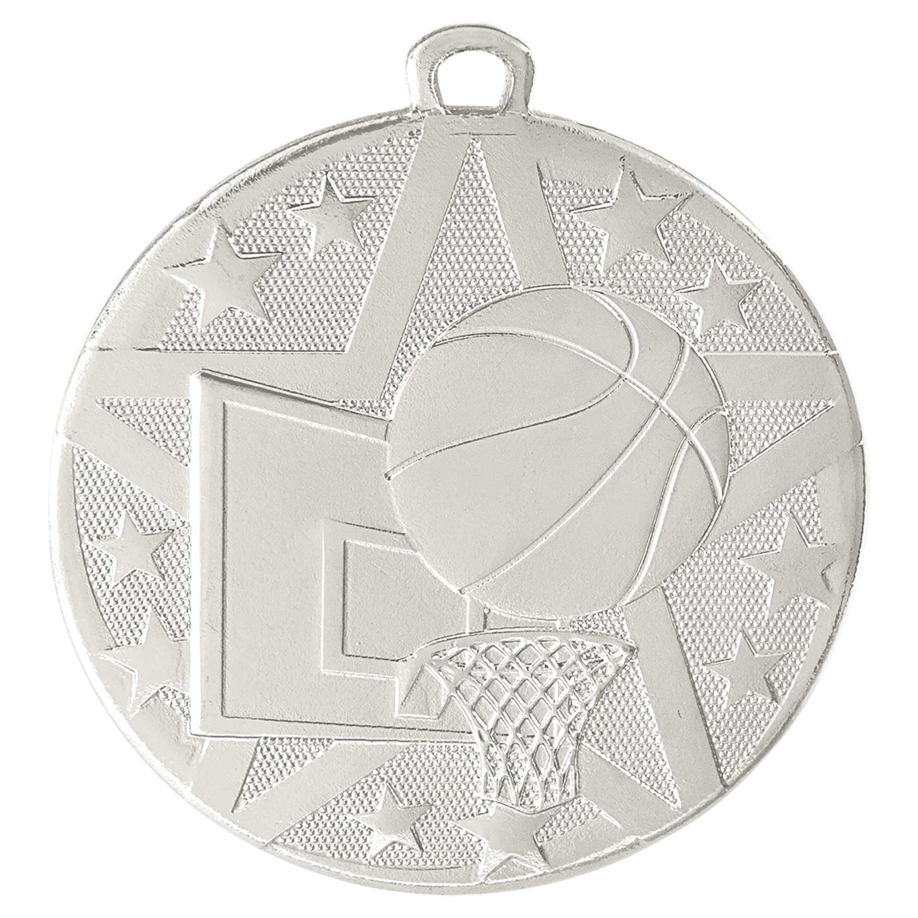 Basketball Superstar Medal-Silver