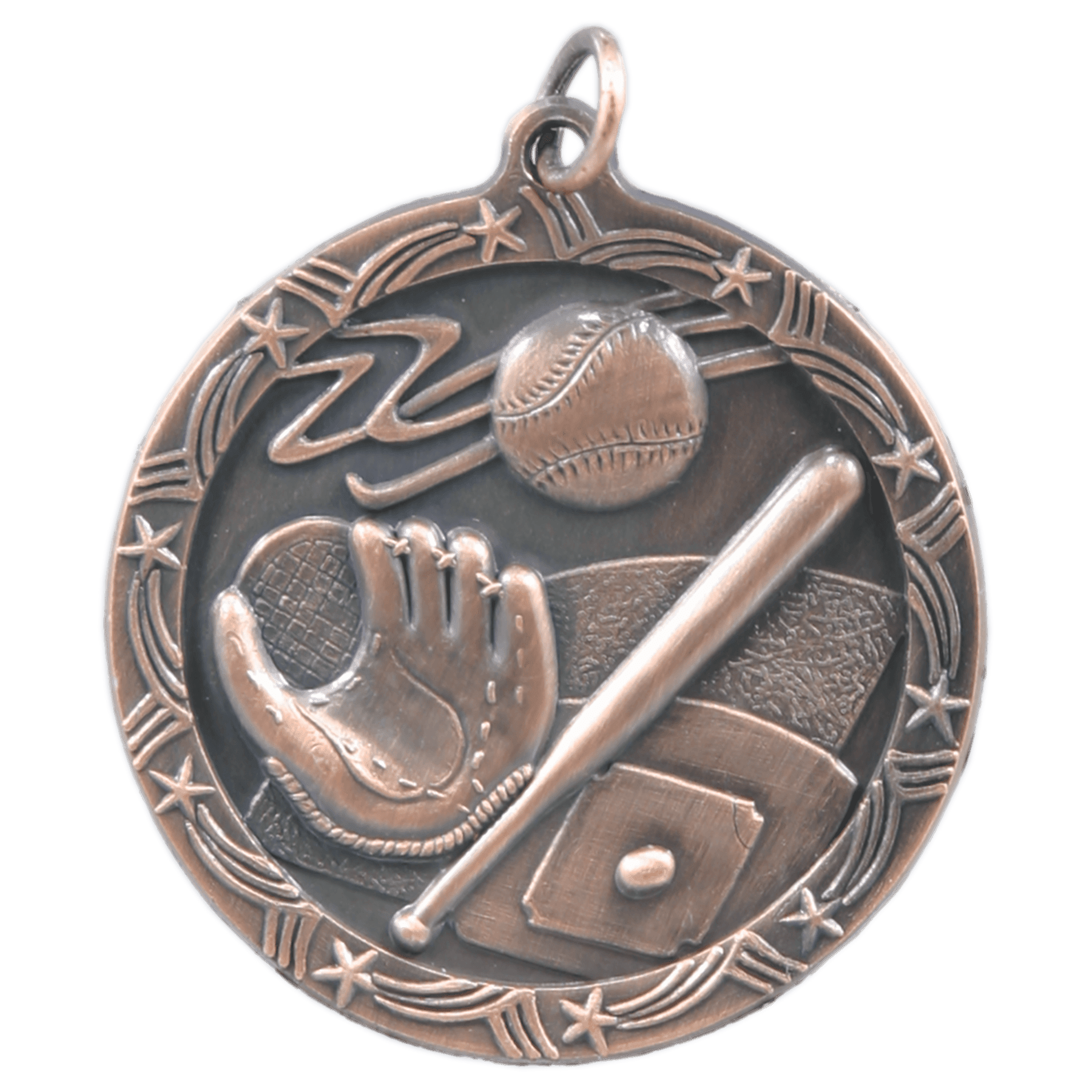 Baseball/Softball Shooting Star Medal-Bronze