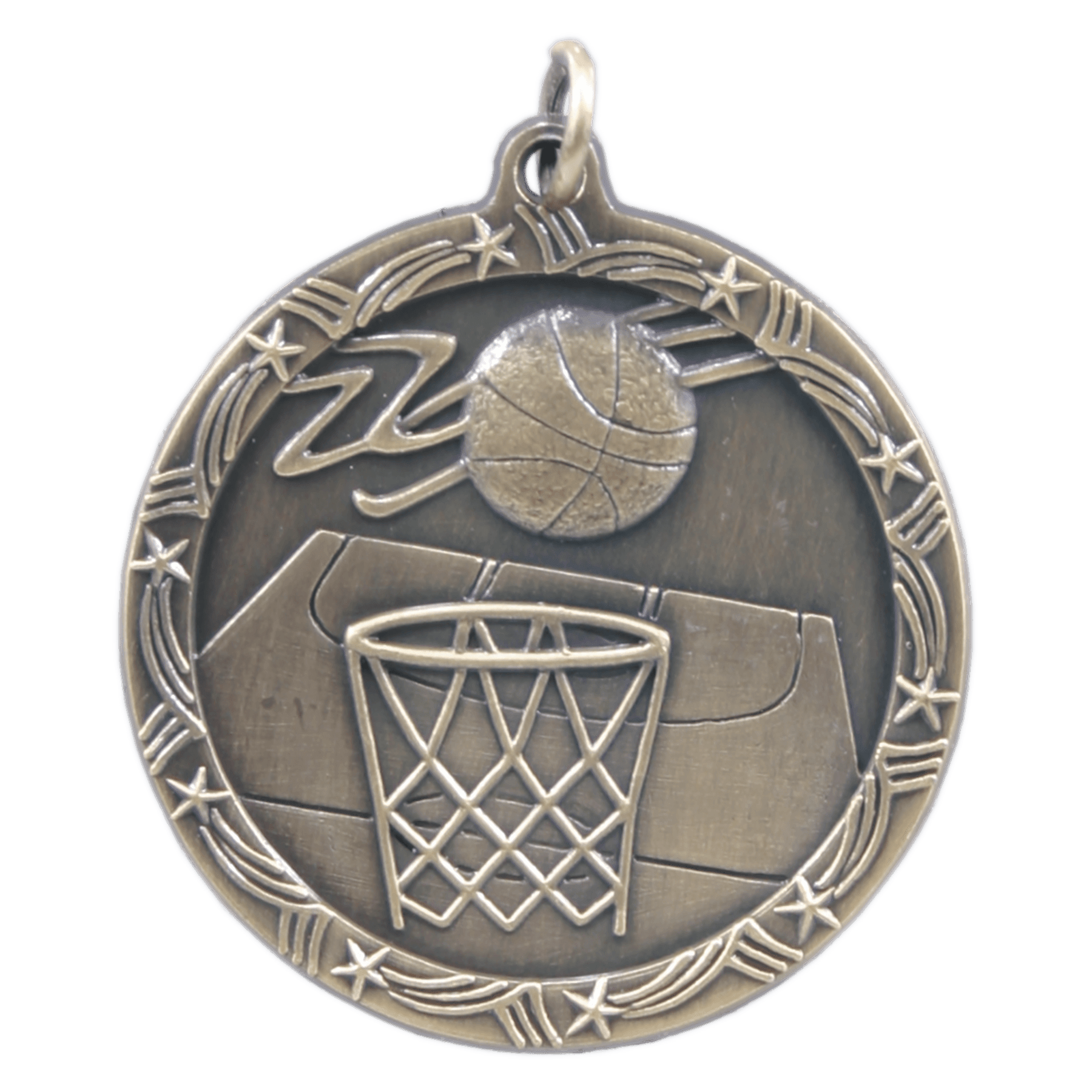 Basketball Shooting Star Medal-Gold