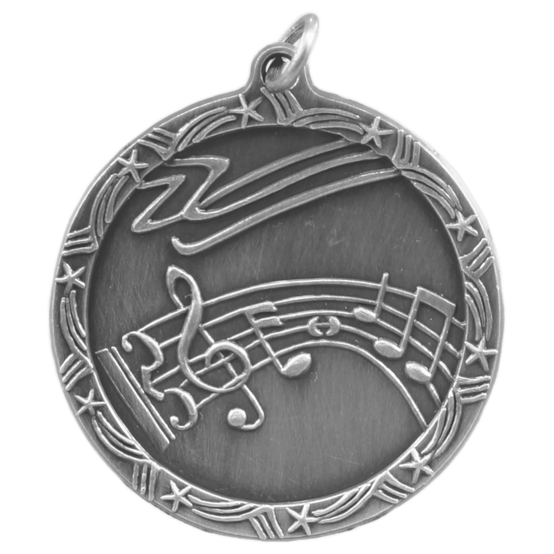 Music Shooting Star Medal-Silver