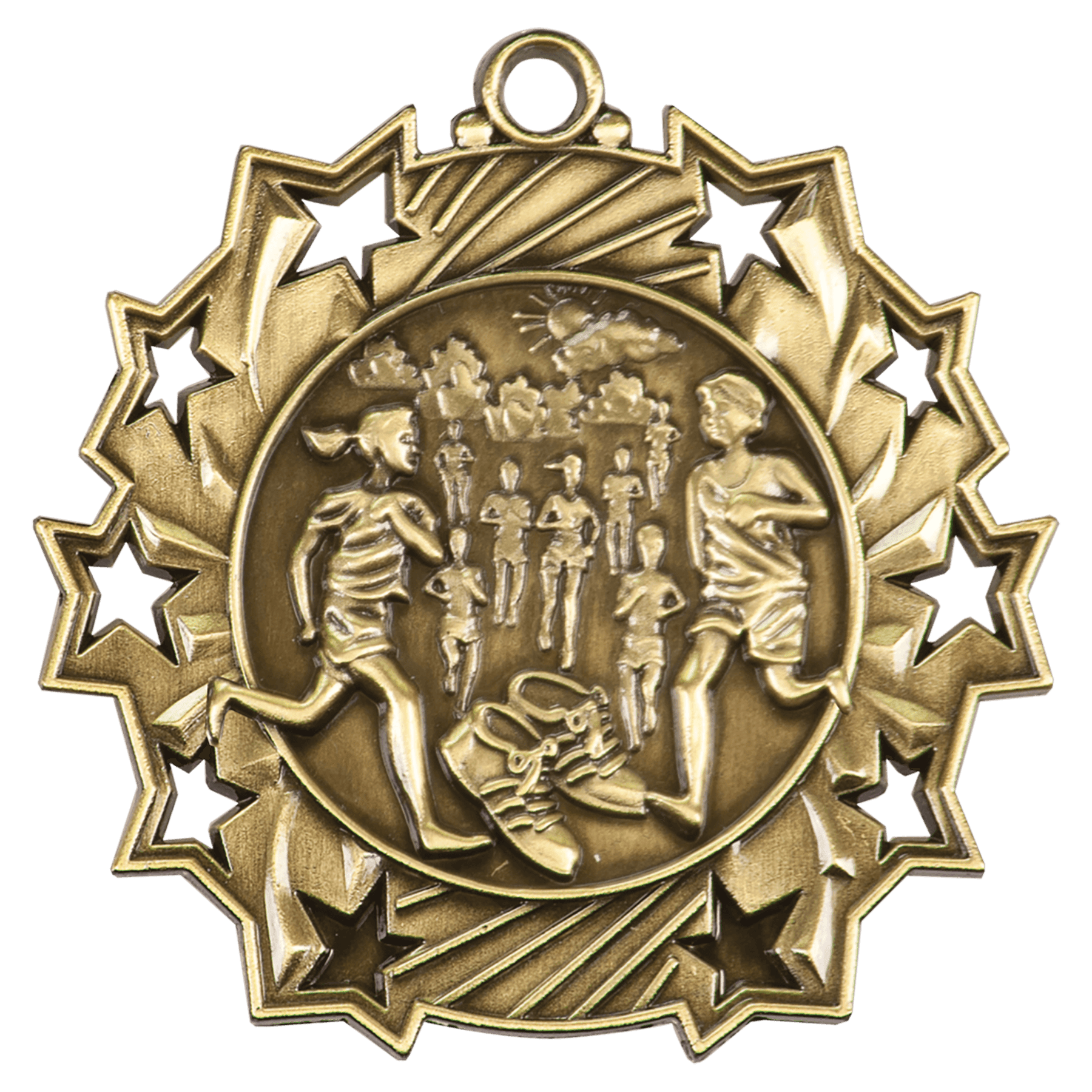 Cross Country Ten Star Medal-Gold