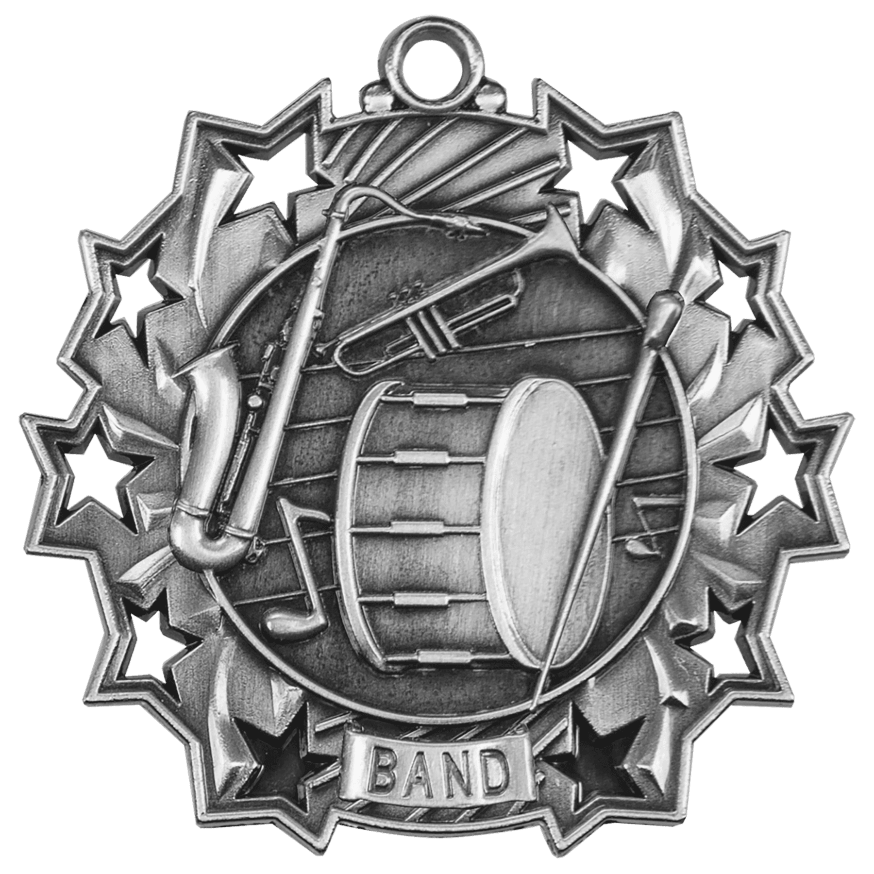 Band Ten Star Medal-Silver