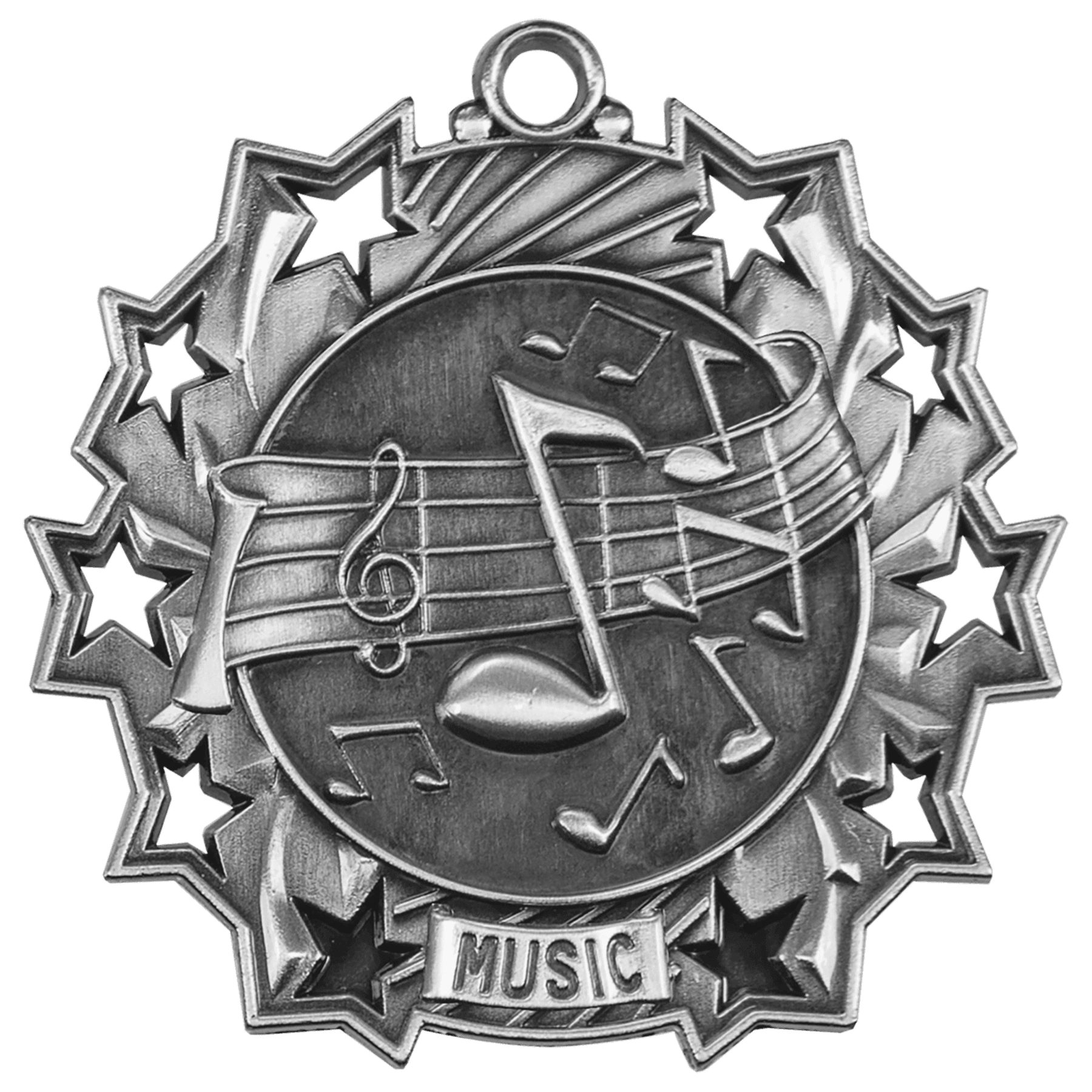 Music Ten Star Medal-Silver
