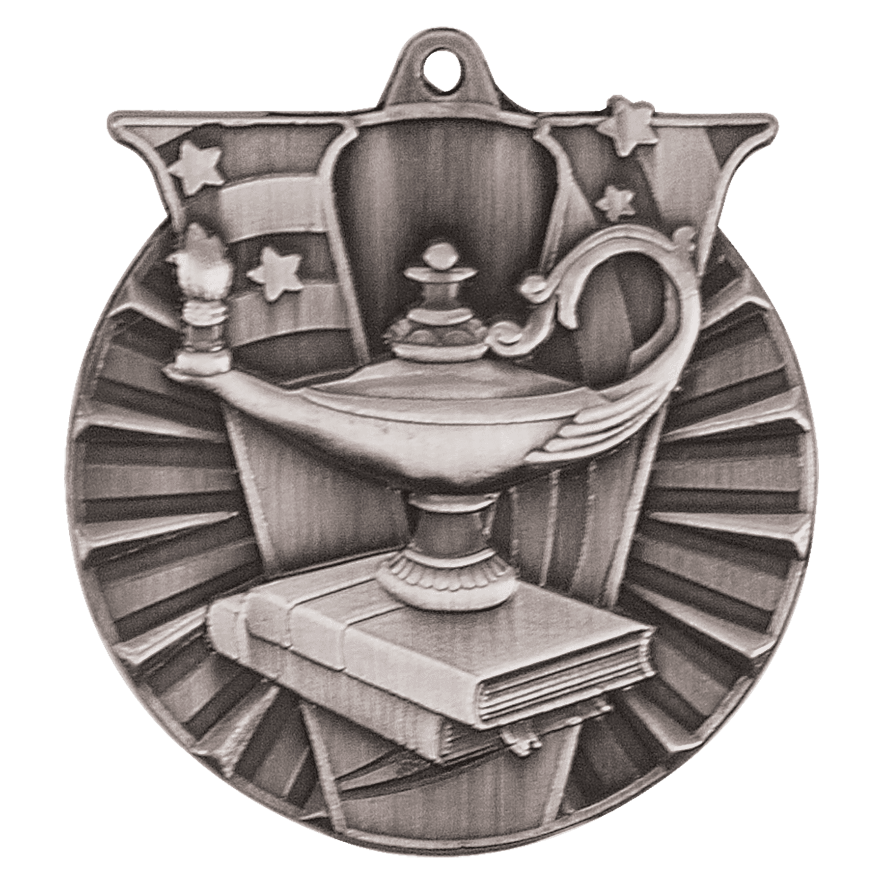 Lamp of Knowledge Victory Medal-Silver